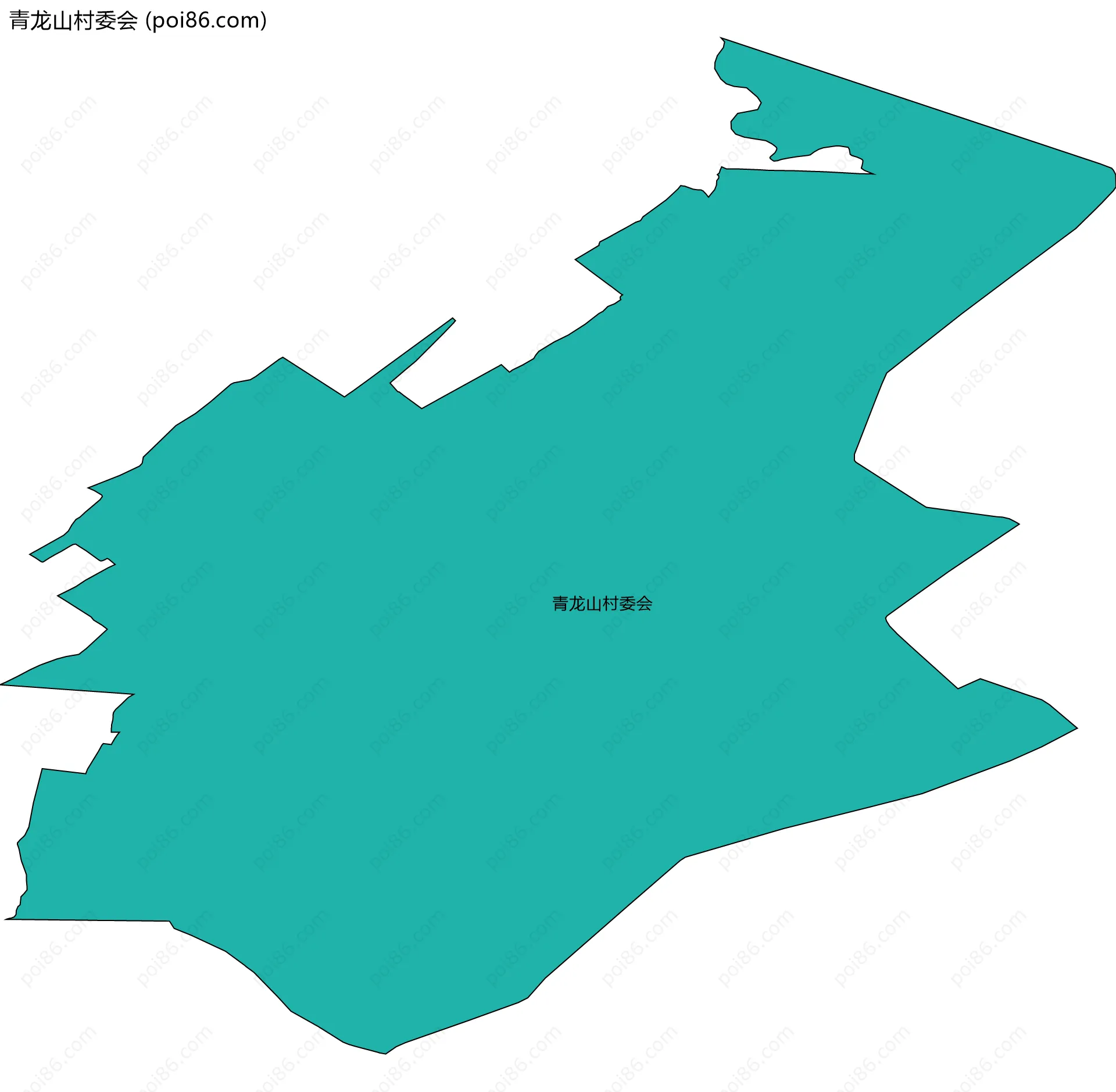 青龙山村委会边界地图