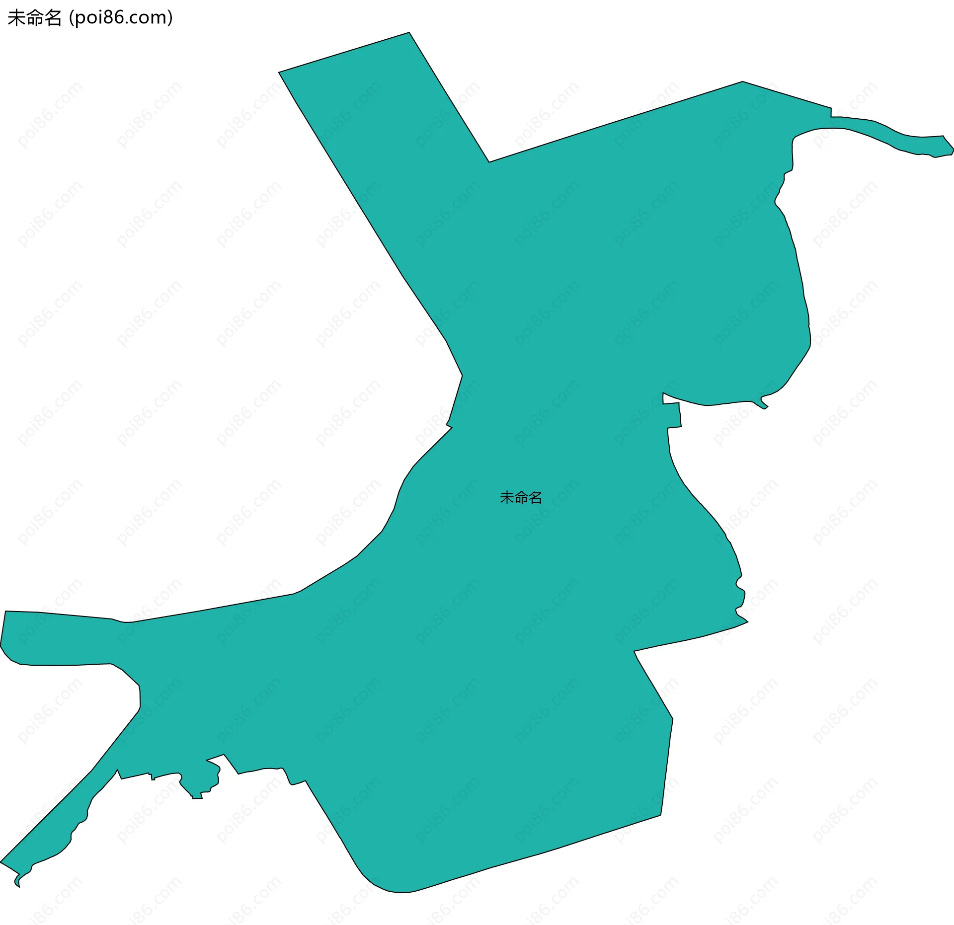 未命名边界地图