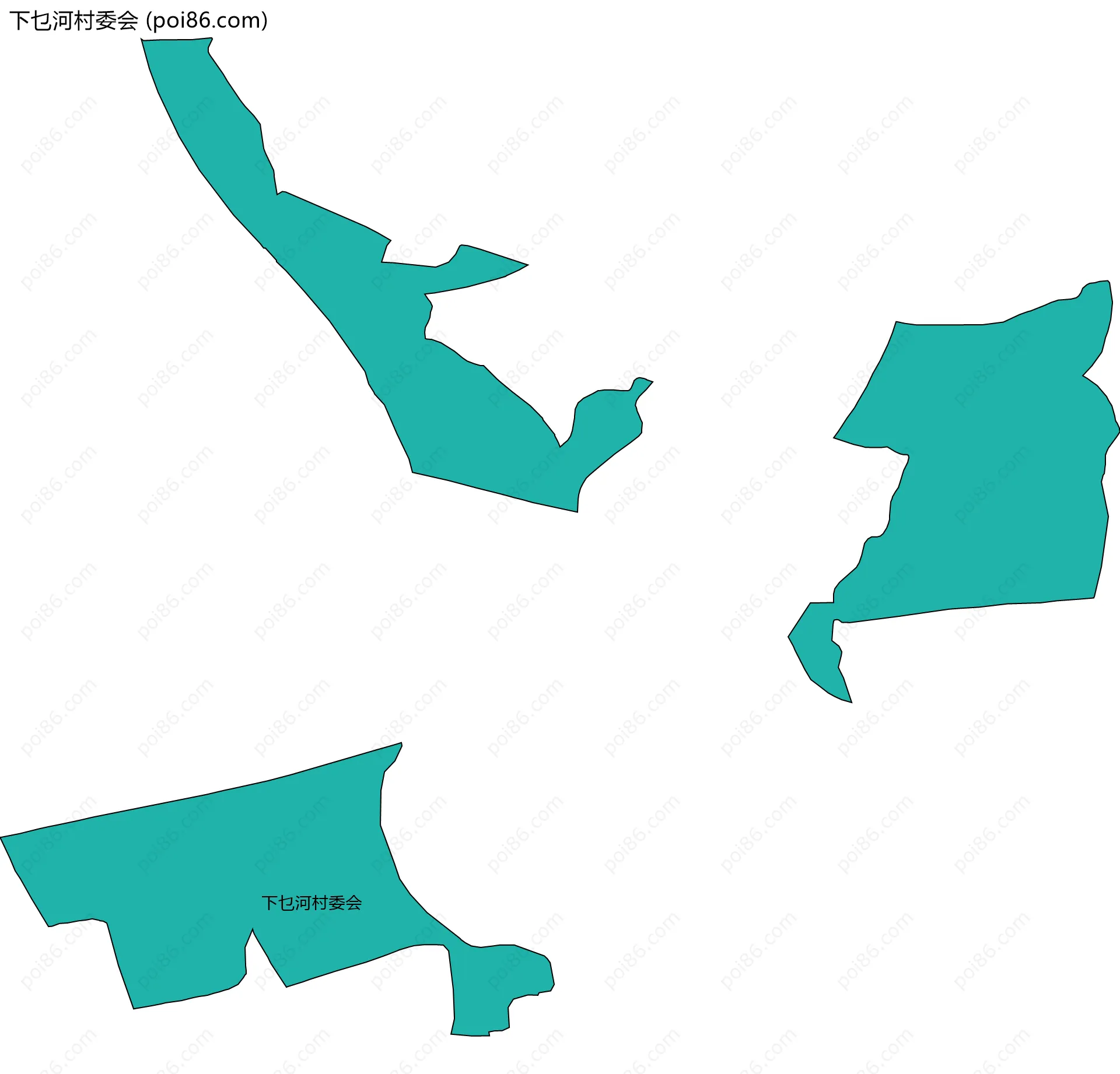 下乜河村委会边界地图