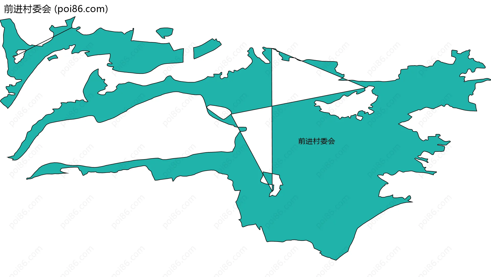 前进村委会边界地图