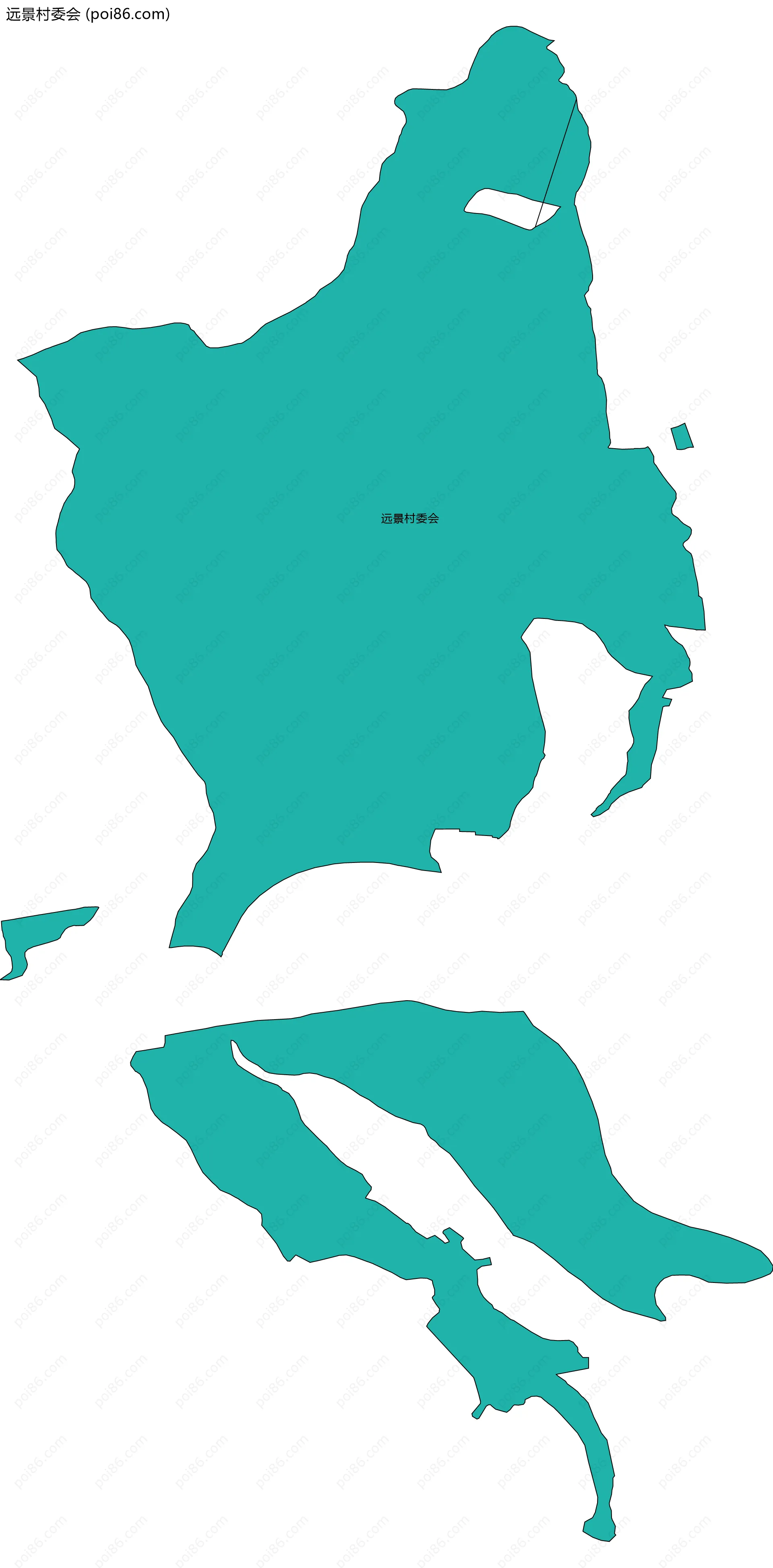 远景村委会边界地图