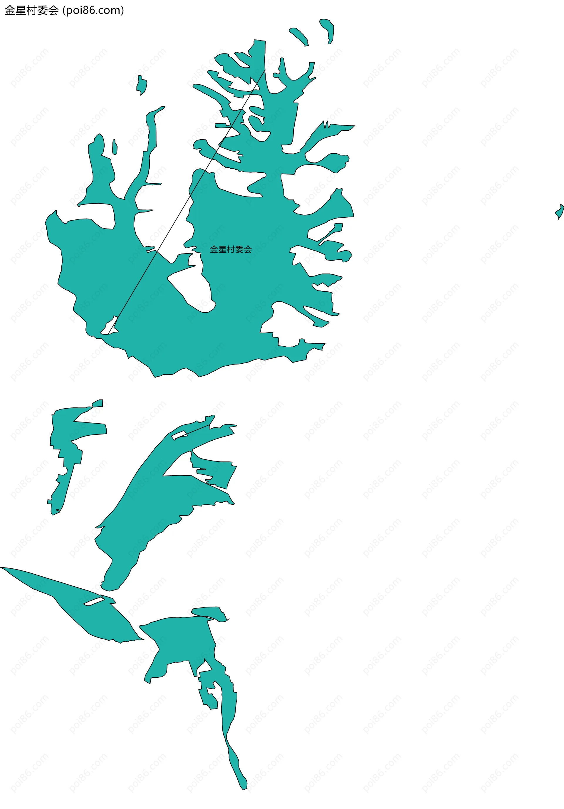 金星村委会边界地图