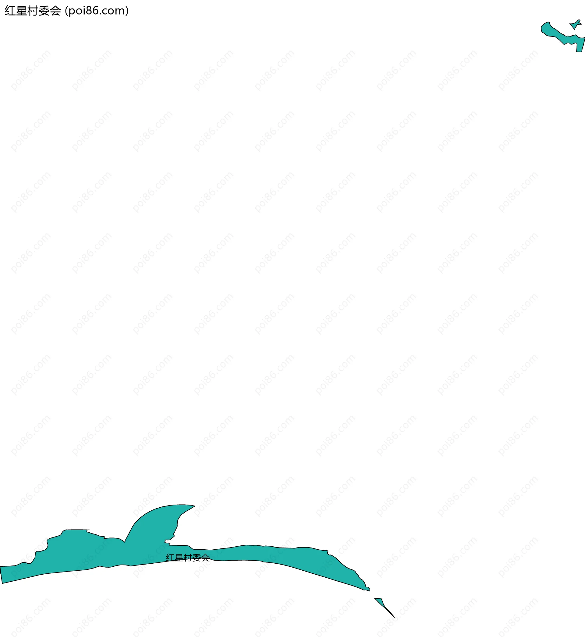 红星村委会边界地图