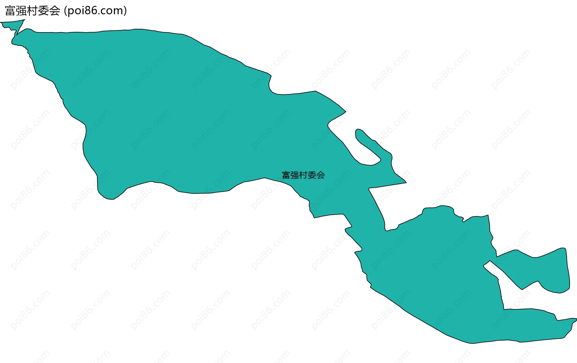 富强村委会边界地图
