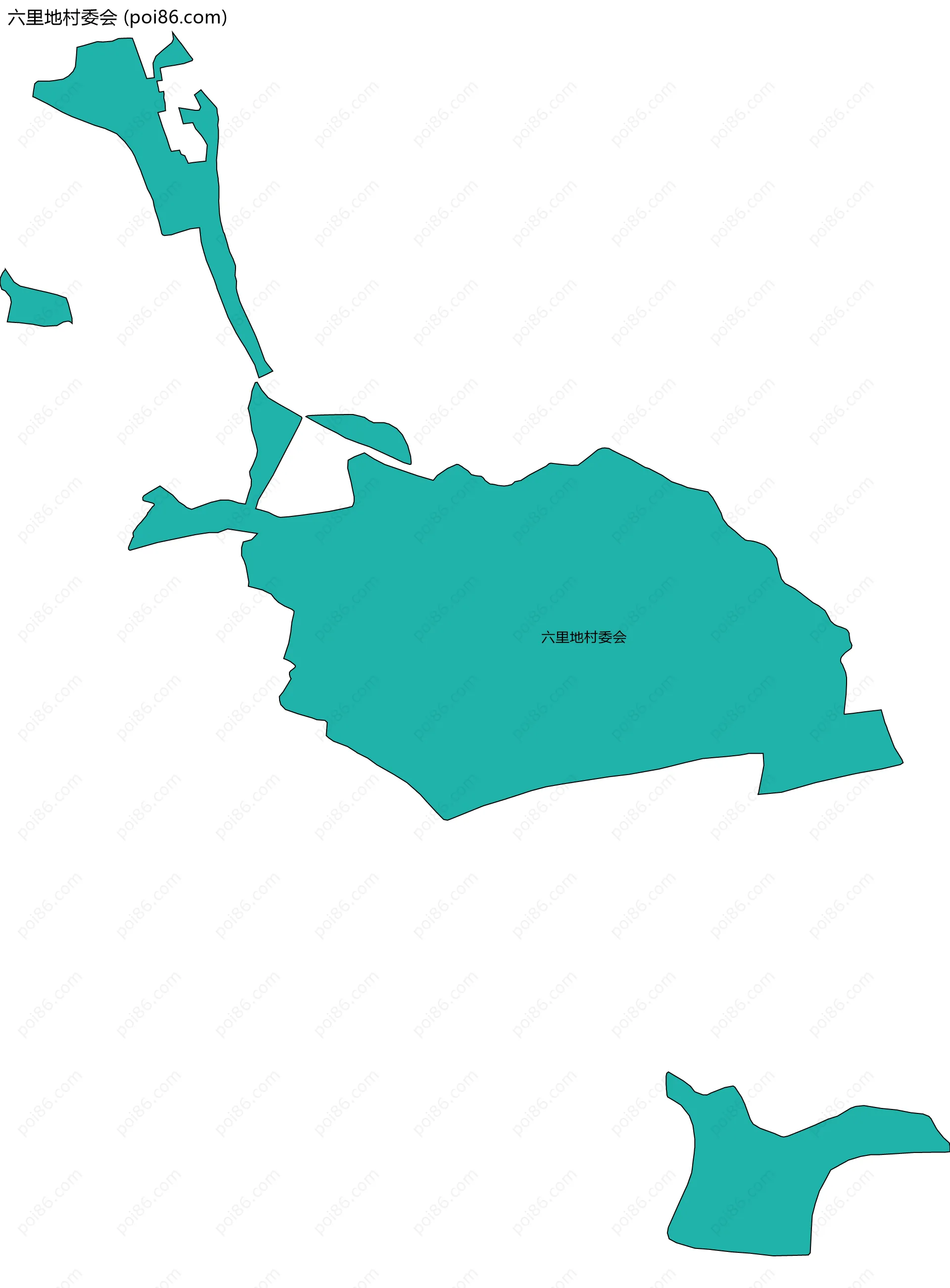 六里地村委会边界地图