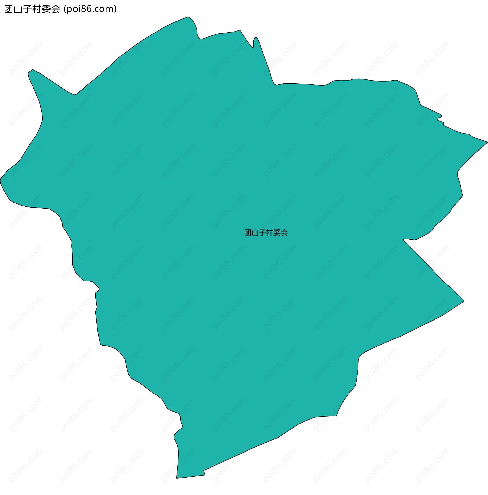 团山子村委会边界地图