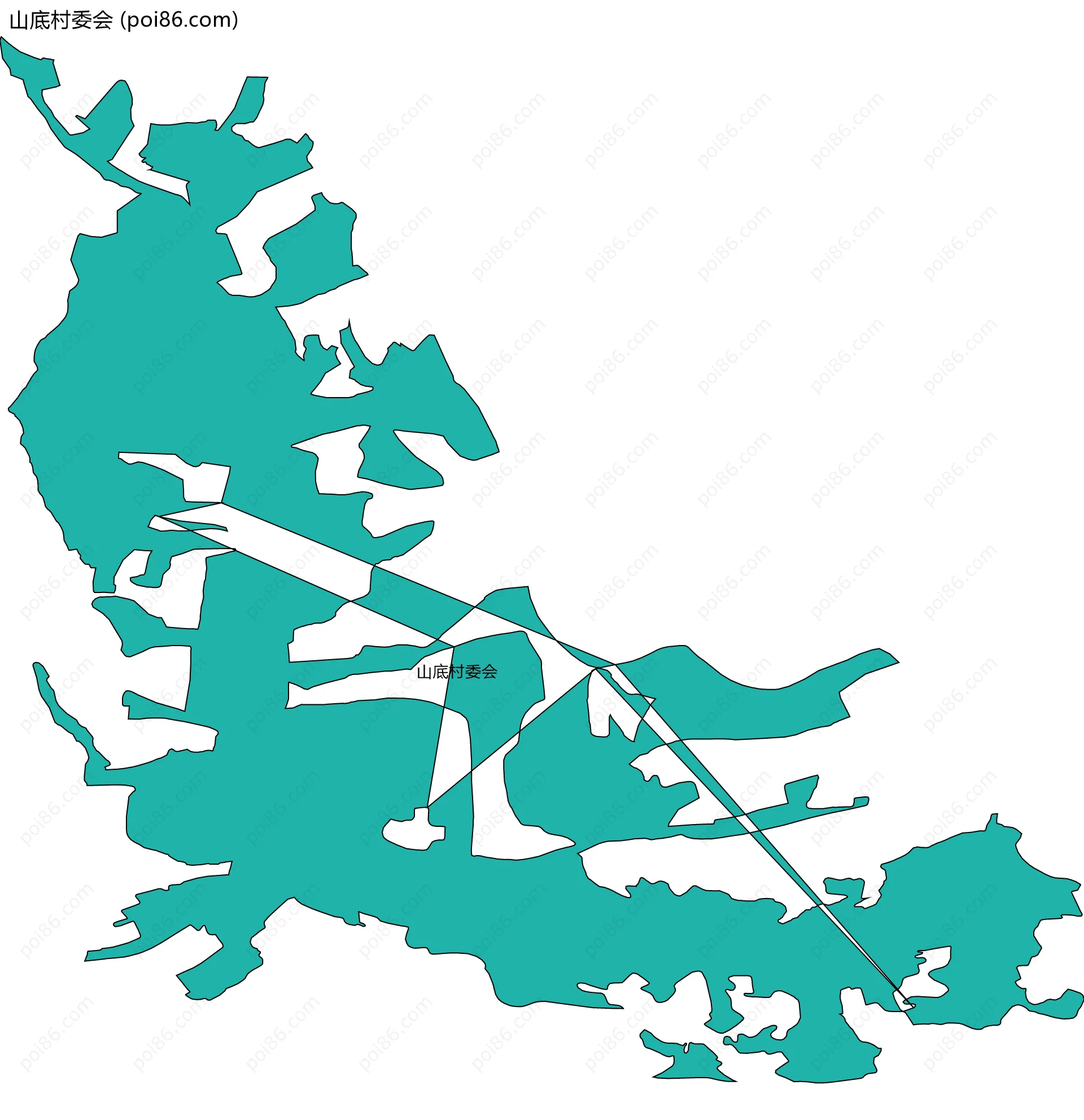 山底村委会边界地图