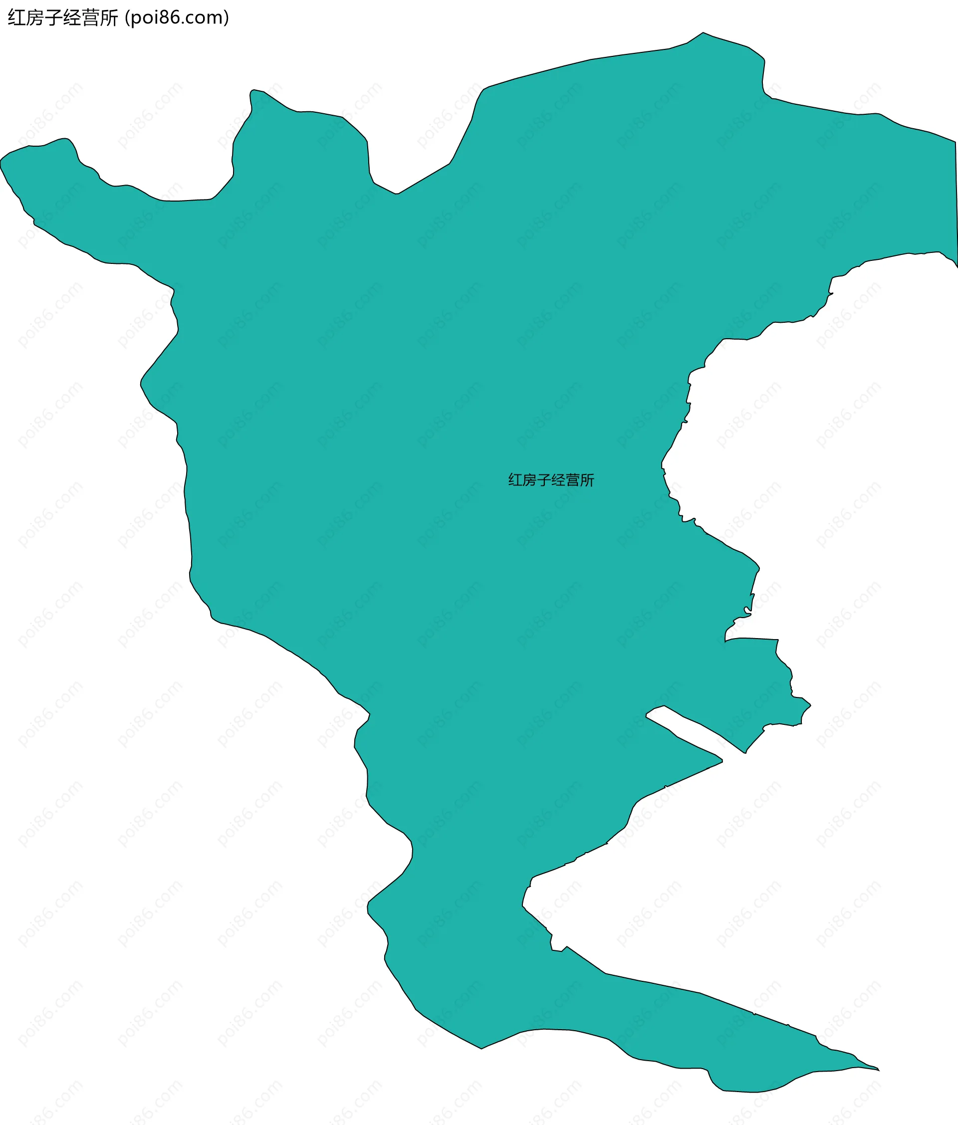 红房子经营所边界地图