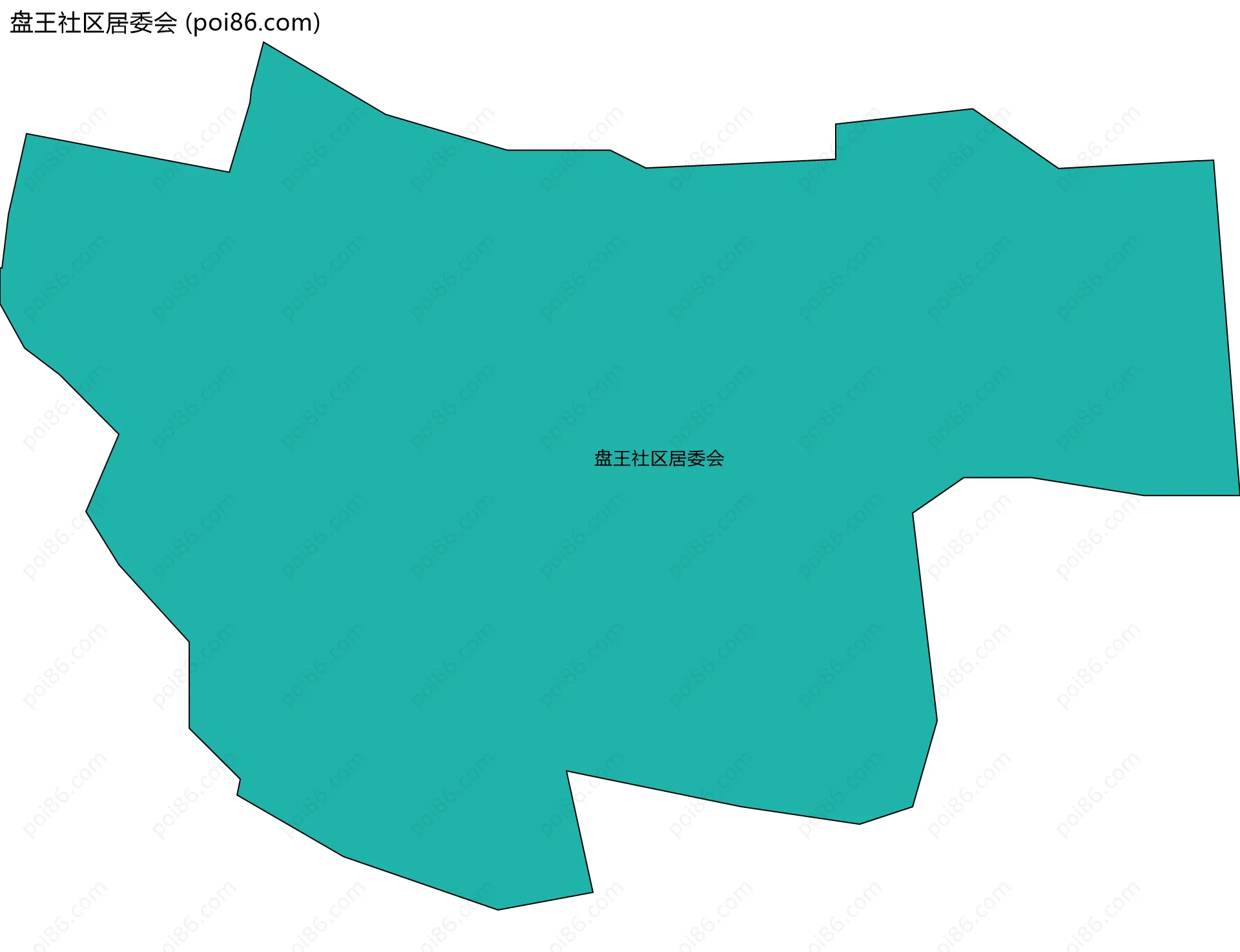 盘王社区居委会边界地图