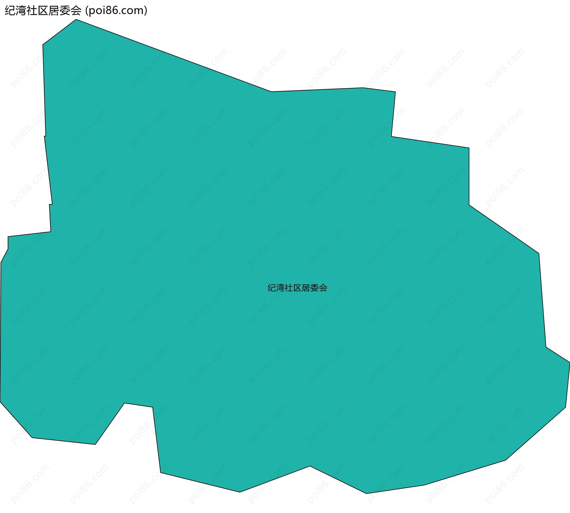 纪湾社区居委会边界地图
