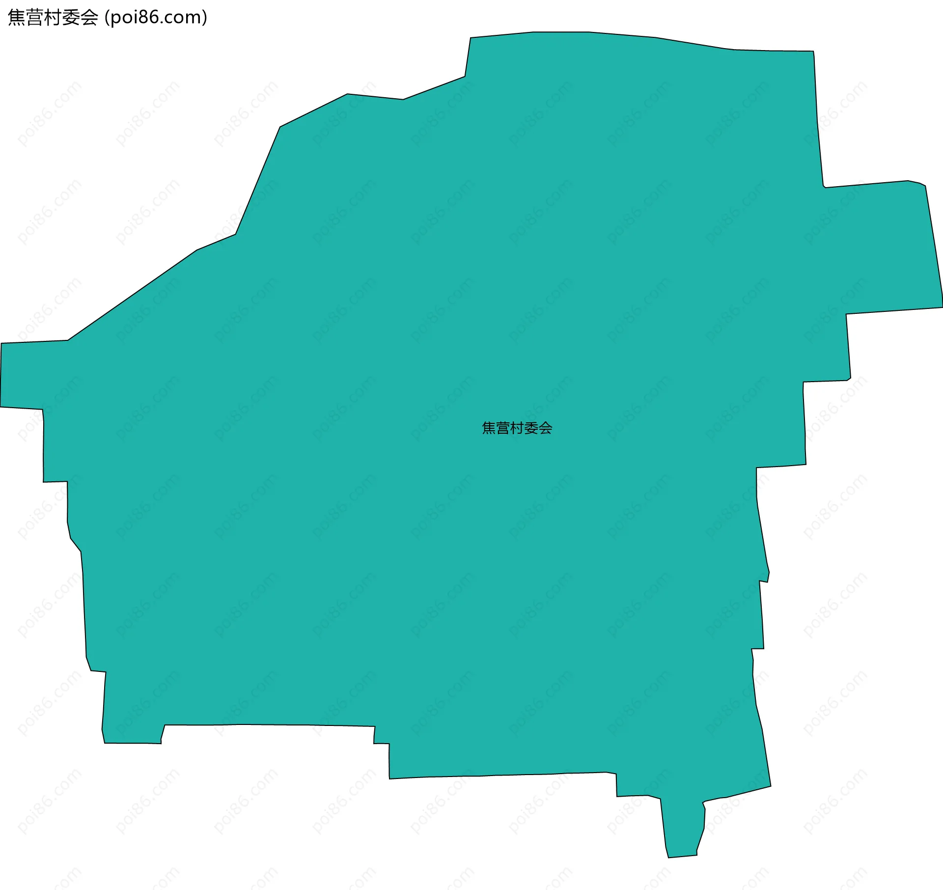 焦营村委会边界地图