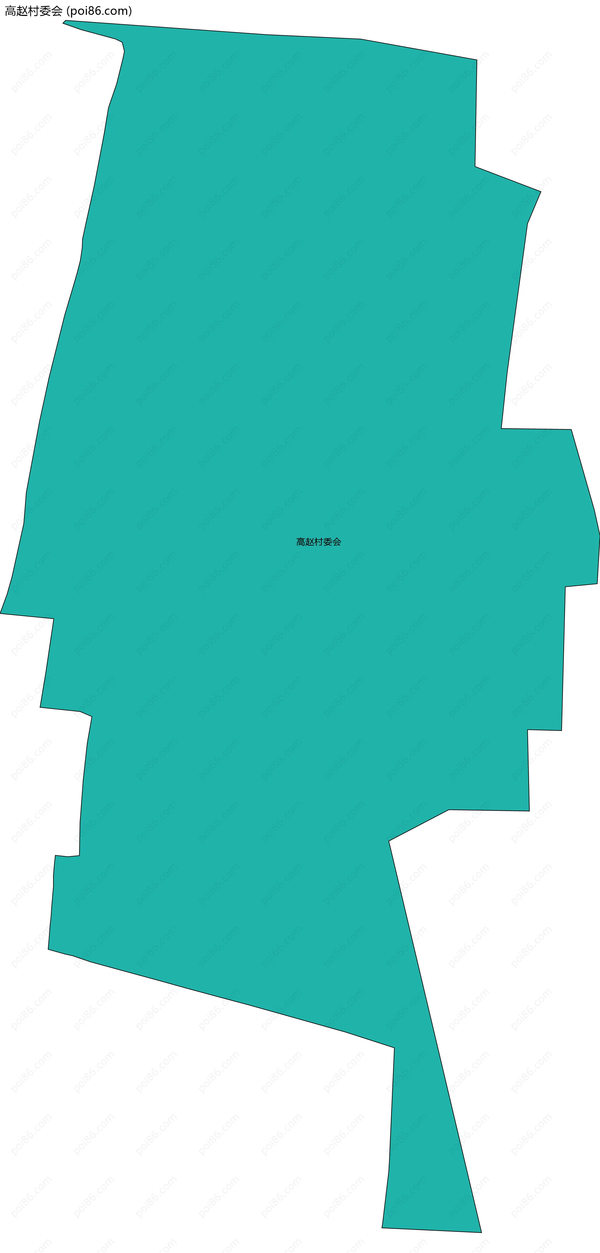 高赵村委会边界地图