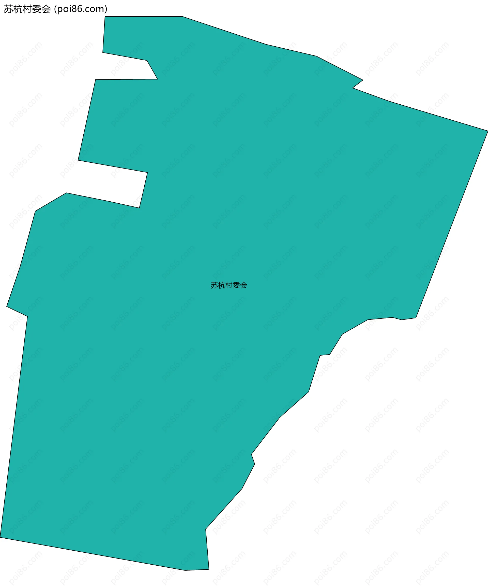 苏杭村委会边界地图