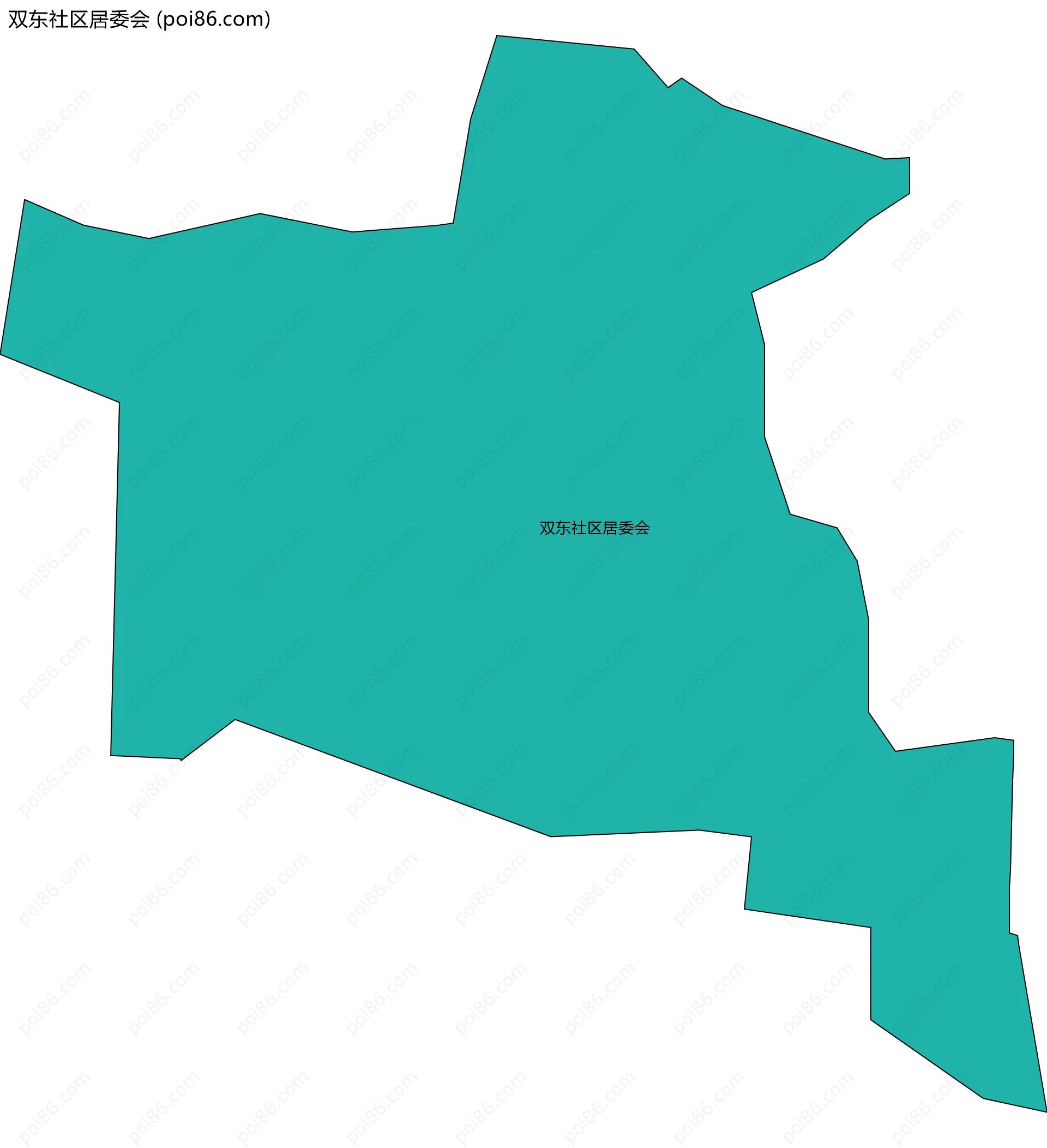 双东社区居委会边界地图