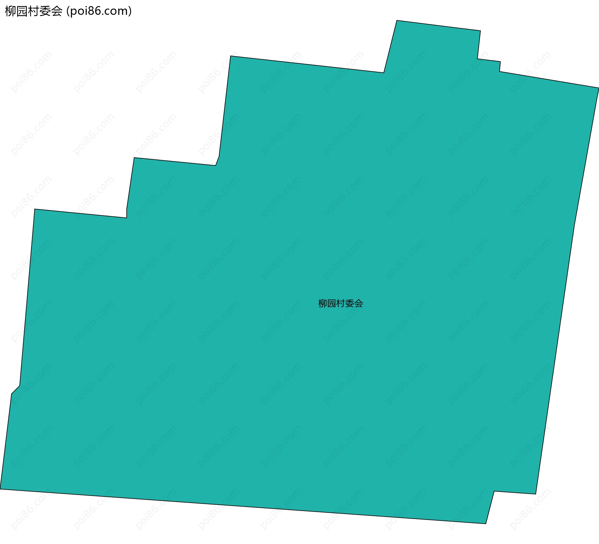 柳园村委会边界地图