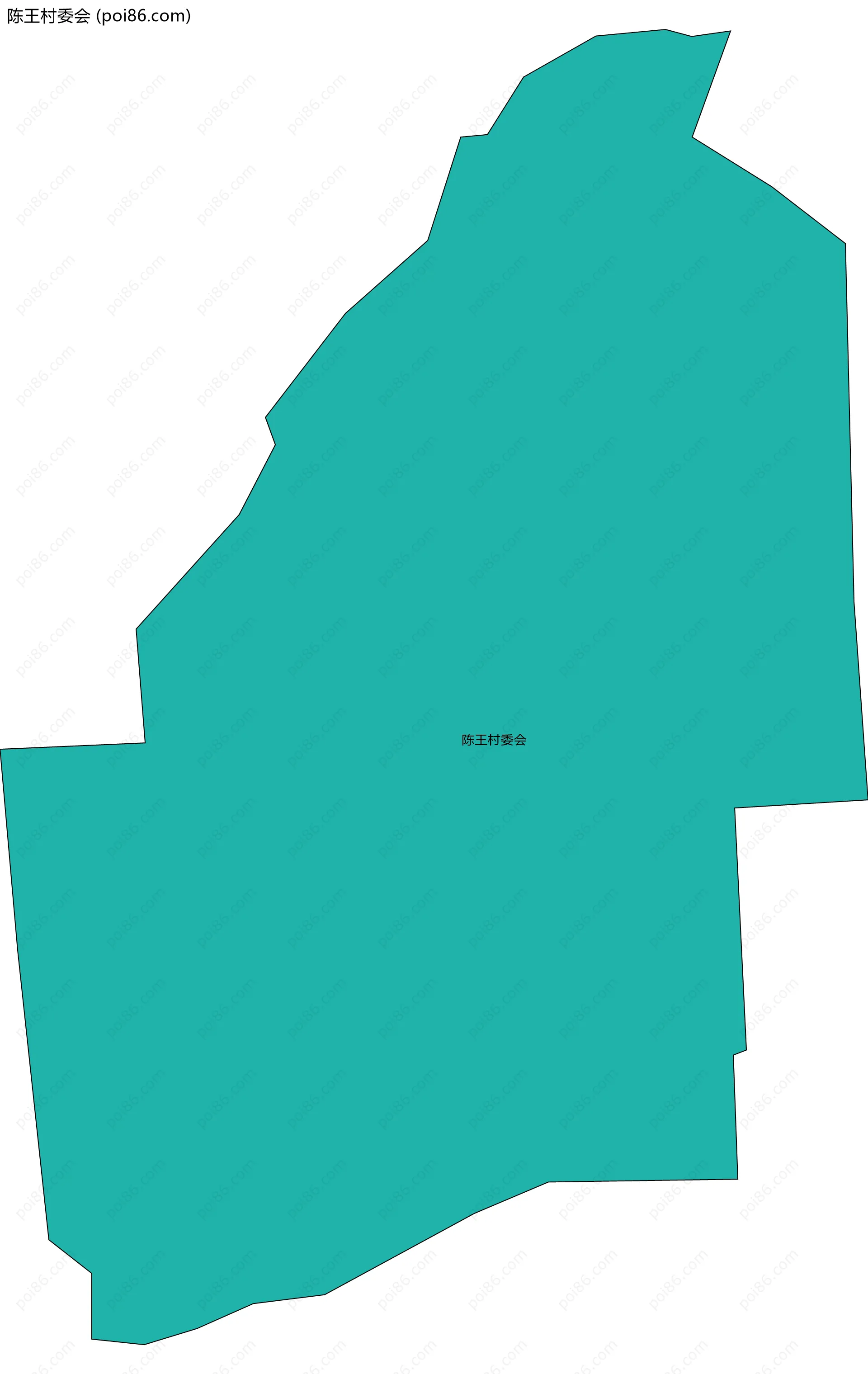 陈王村委会边界地图