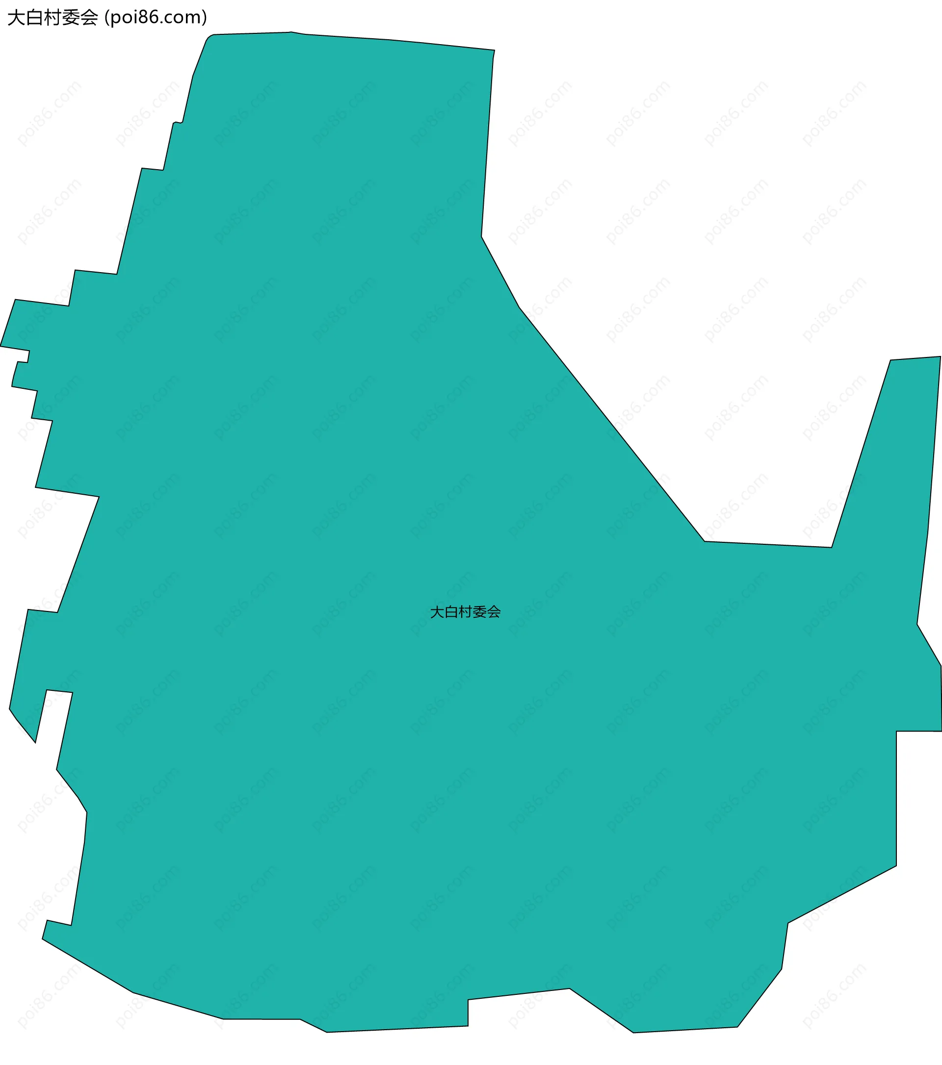 大白村委会边界地图