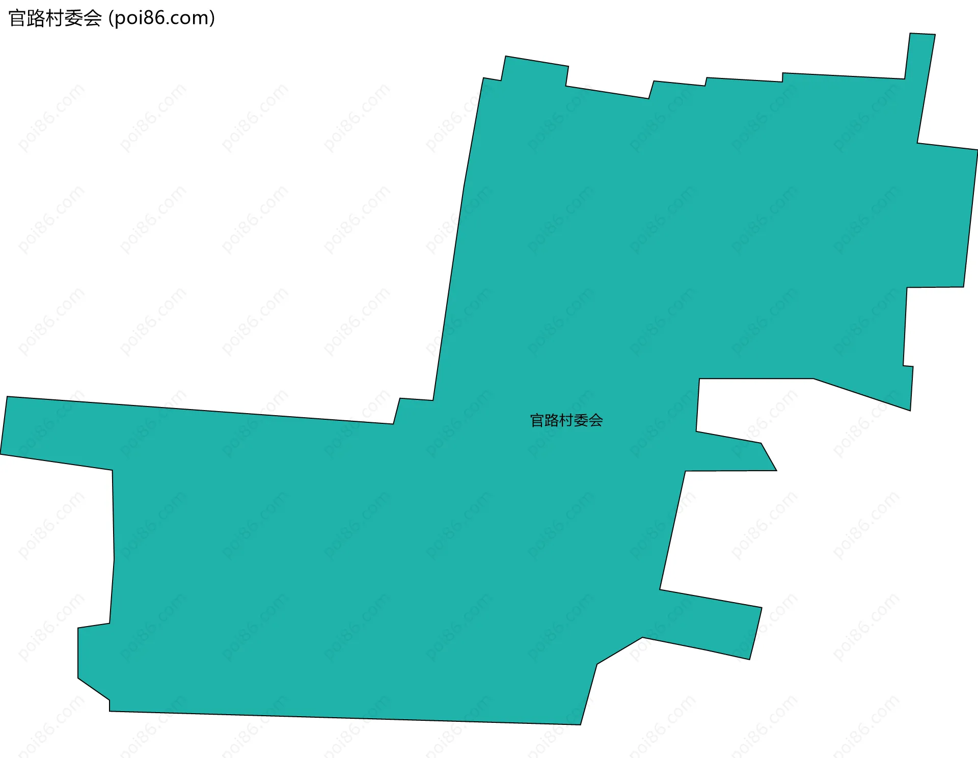 官路村委会边界地图