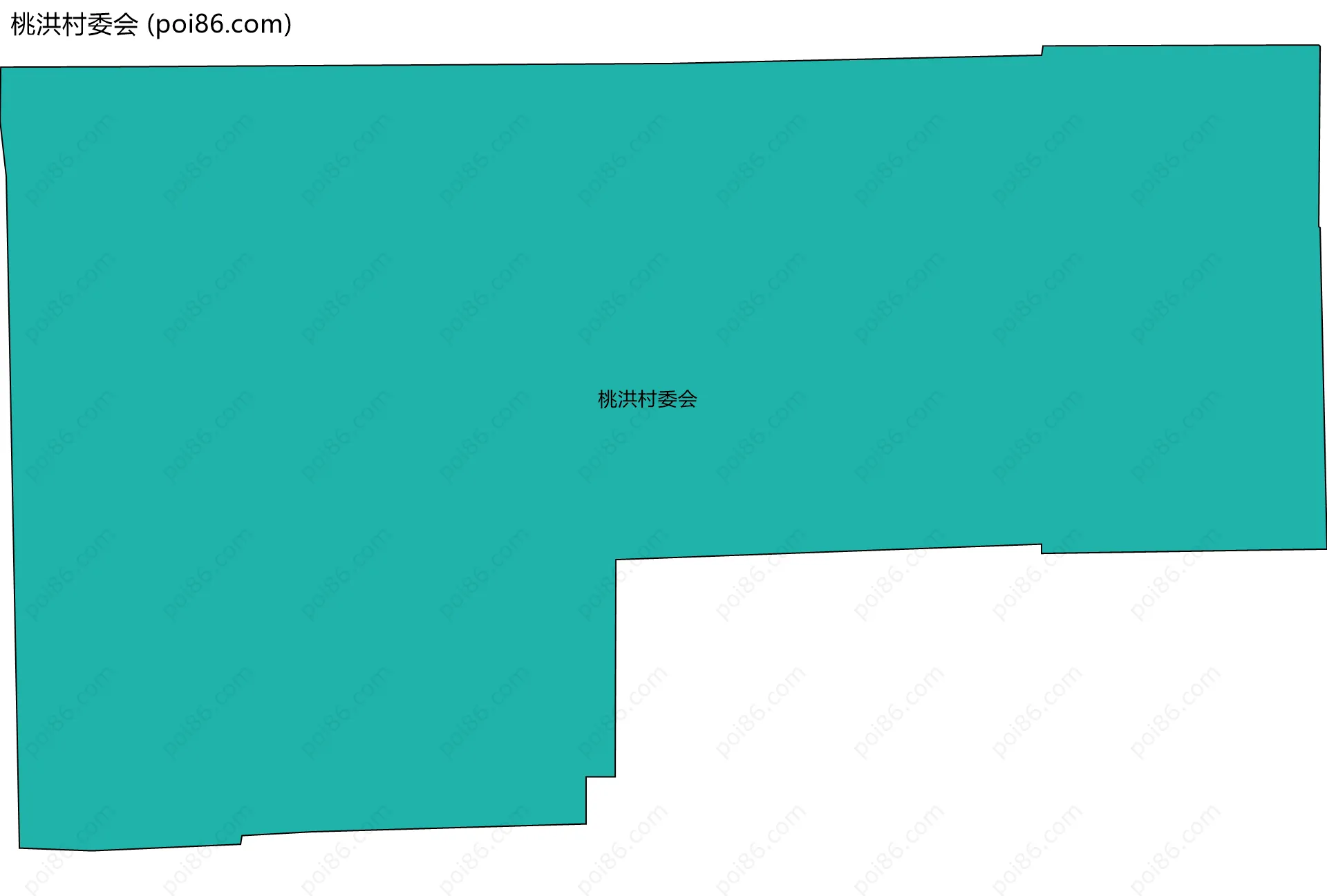 桃洪村委会边界地图
