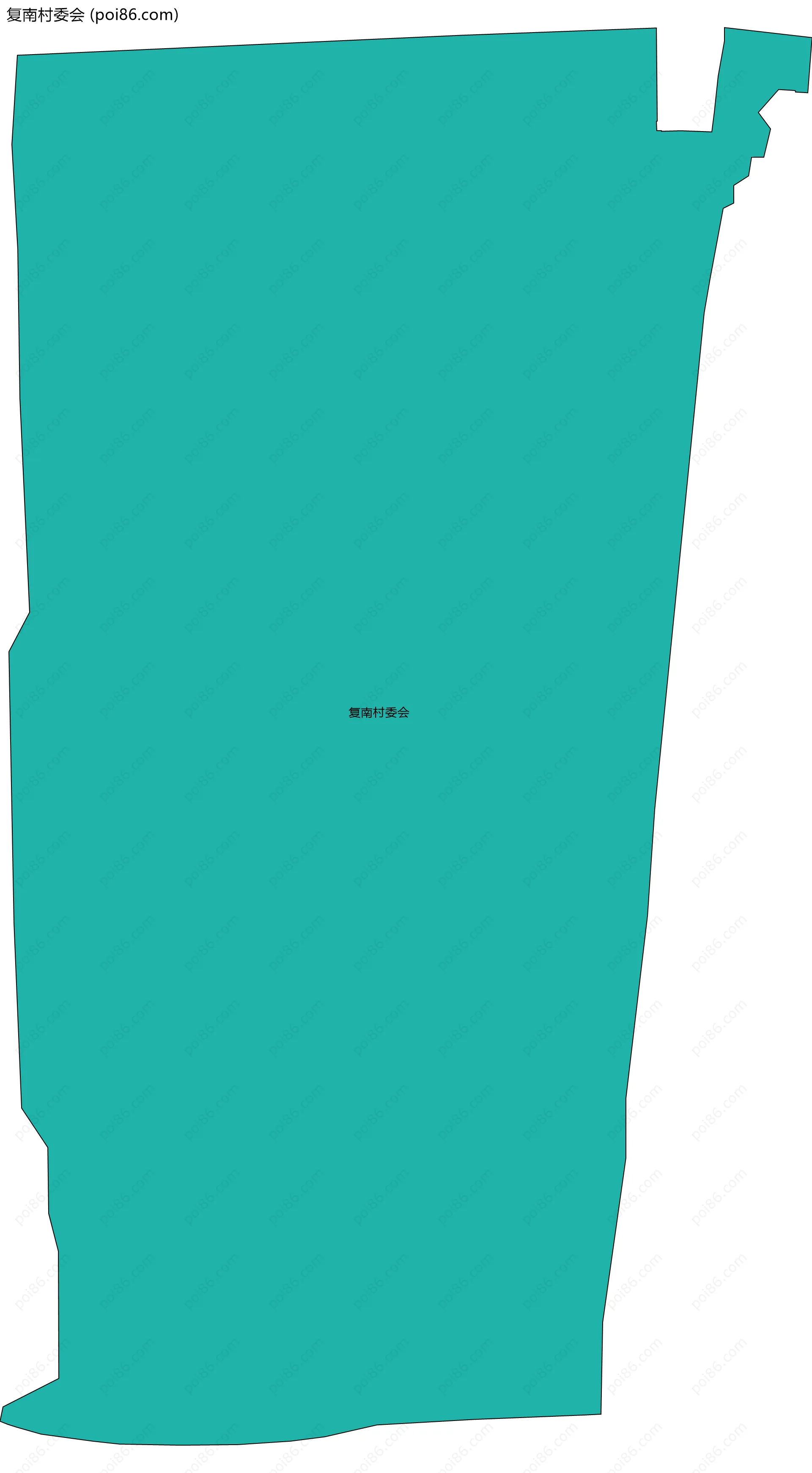 复南村委会边界地图