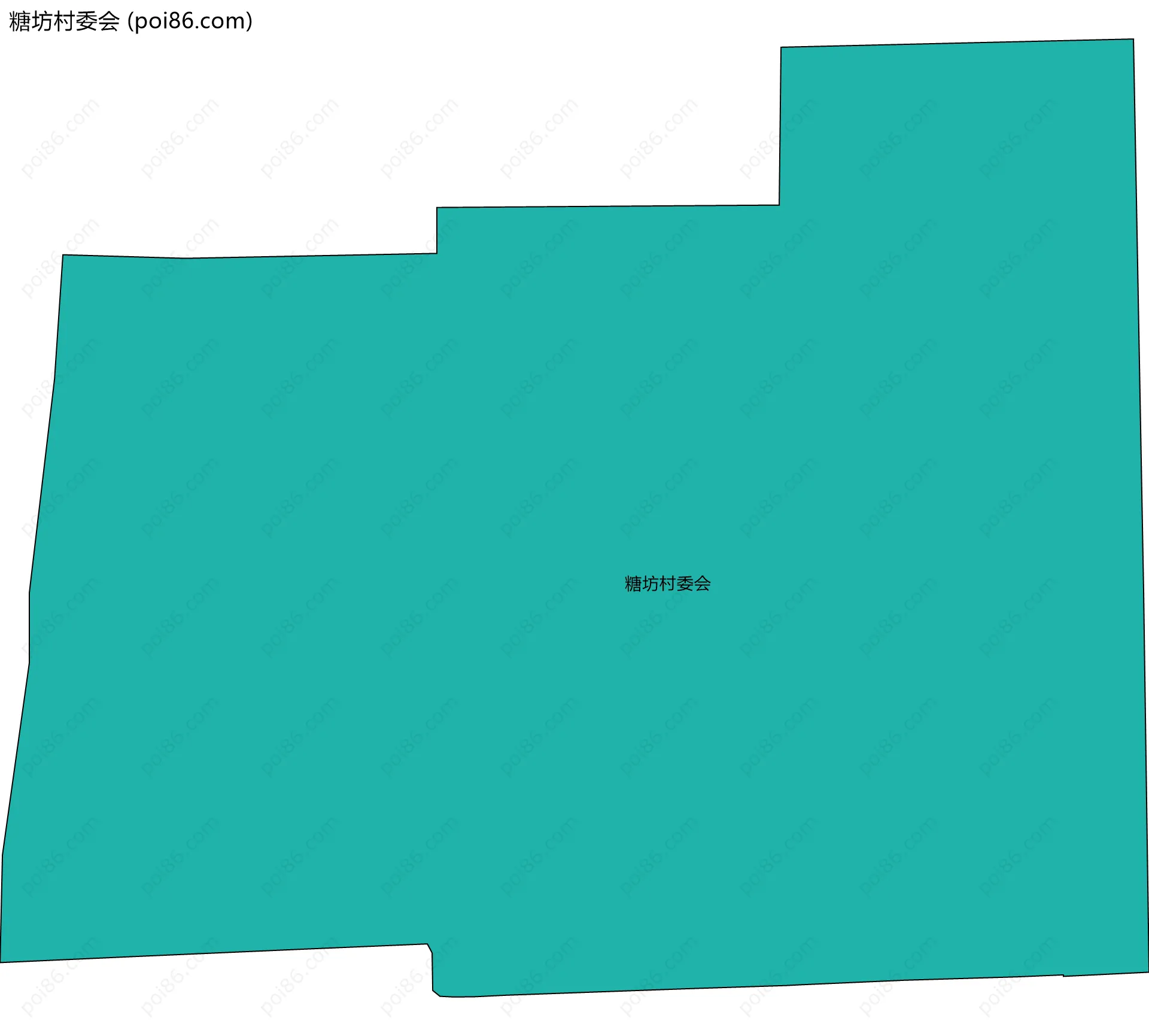 糖坊村委会边界地图
