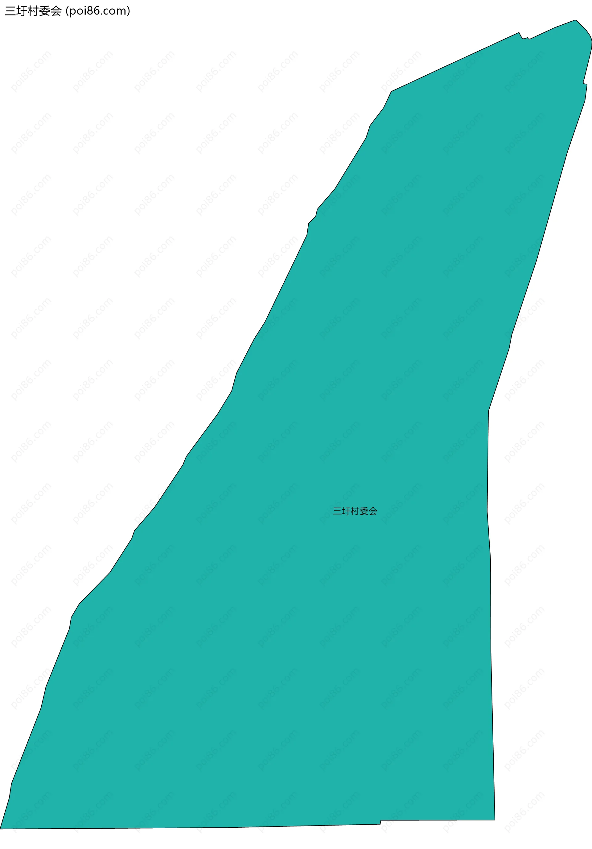 三圩村委会边界地图