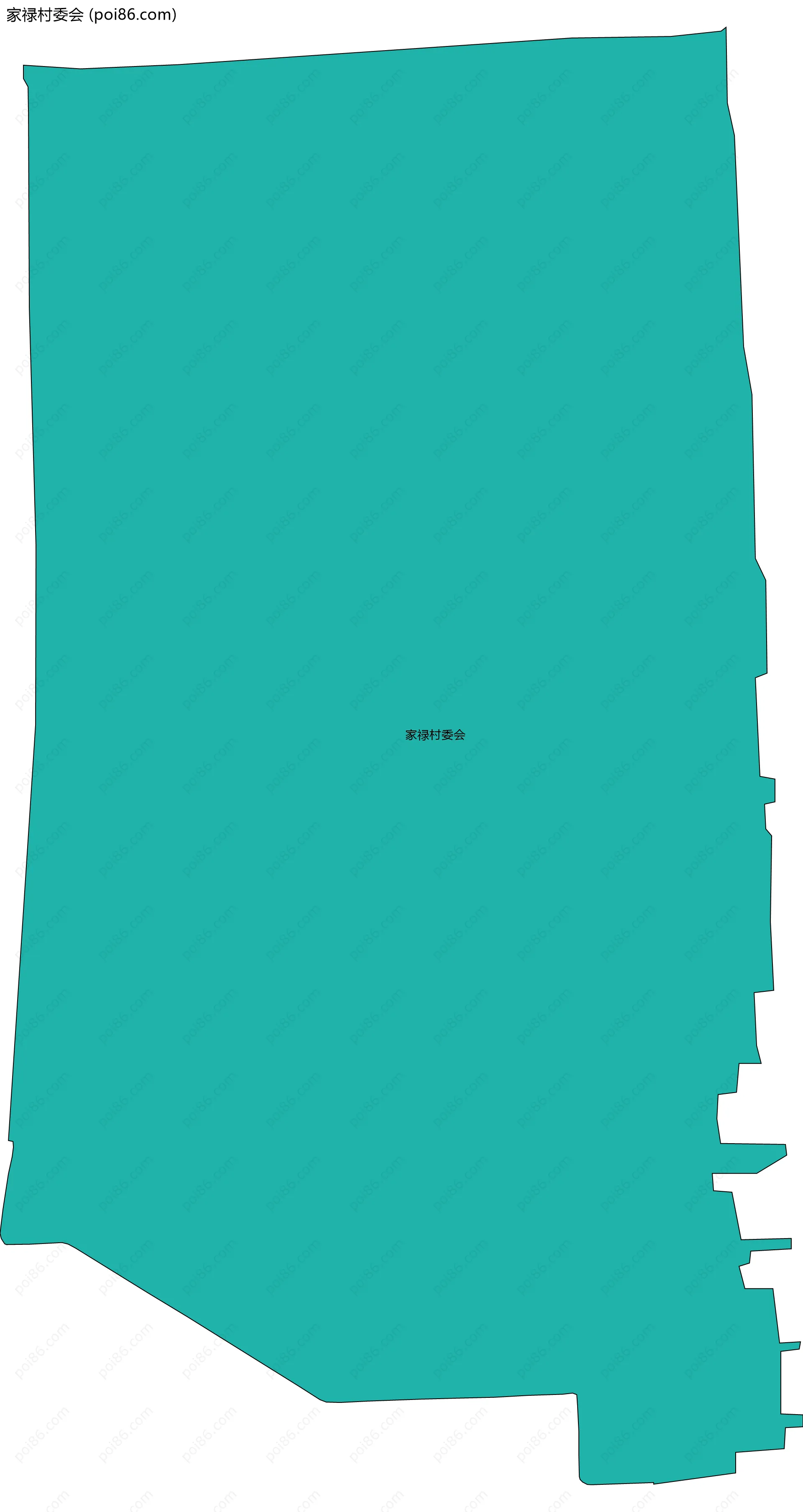 家禄村委会边界地图