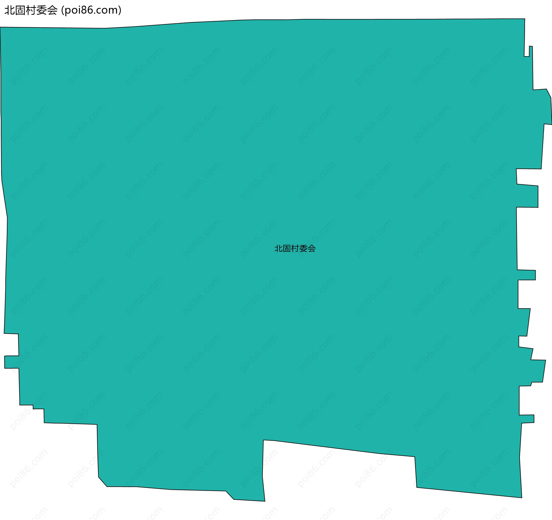 北固村委会边界地图