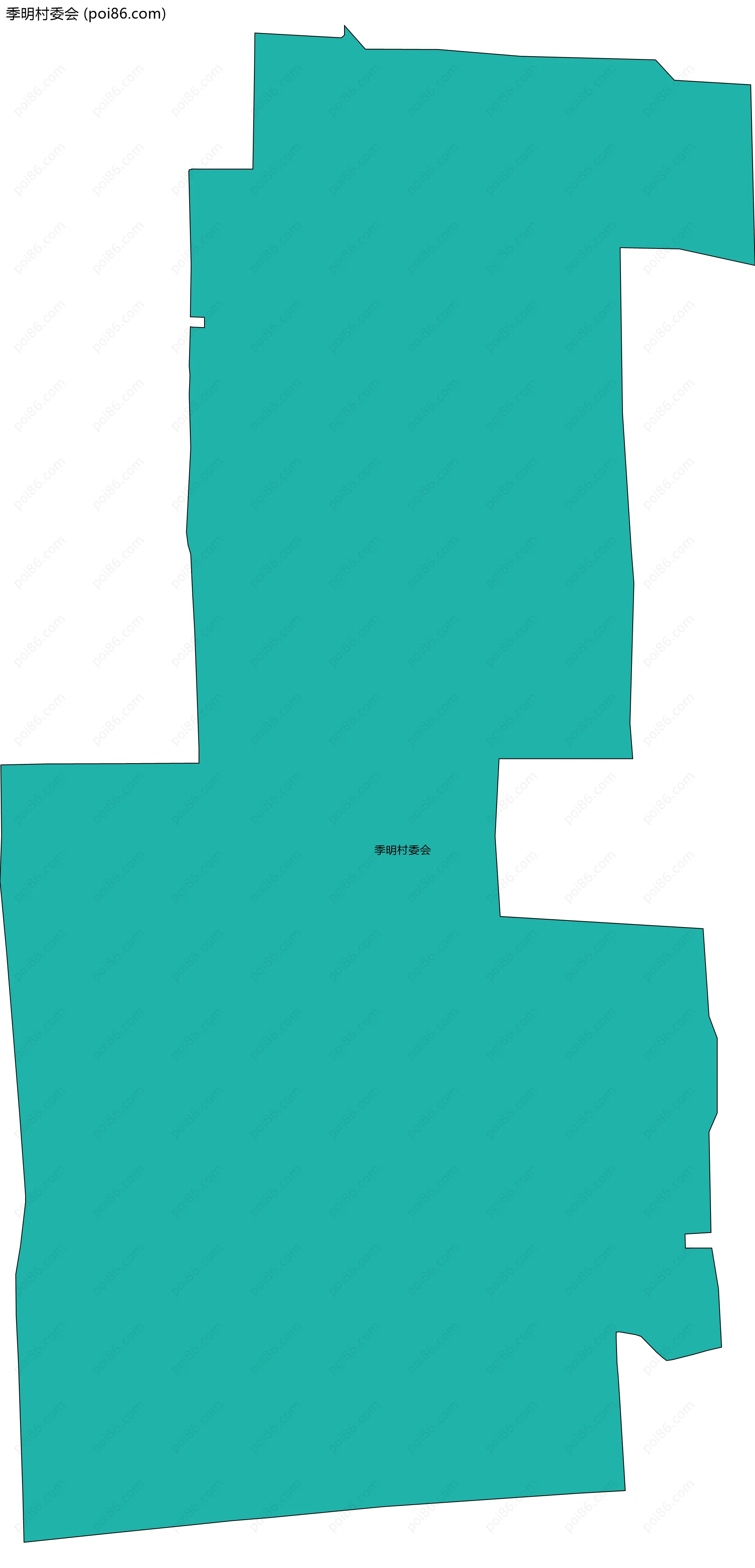 季明村委会边界地图