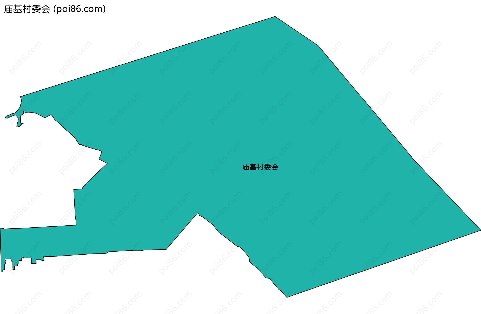 庙基村委会边界地图