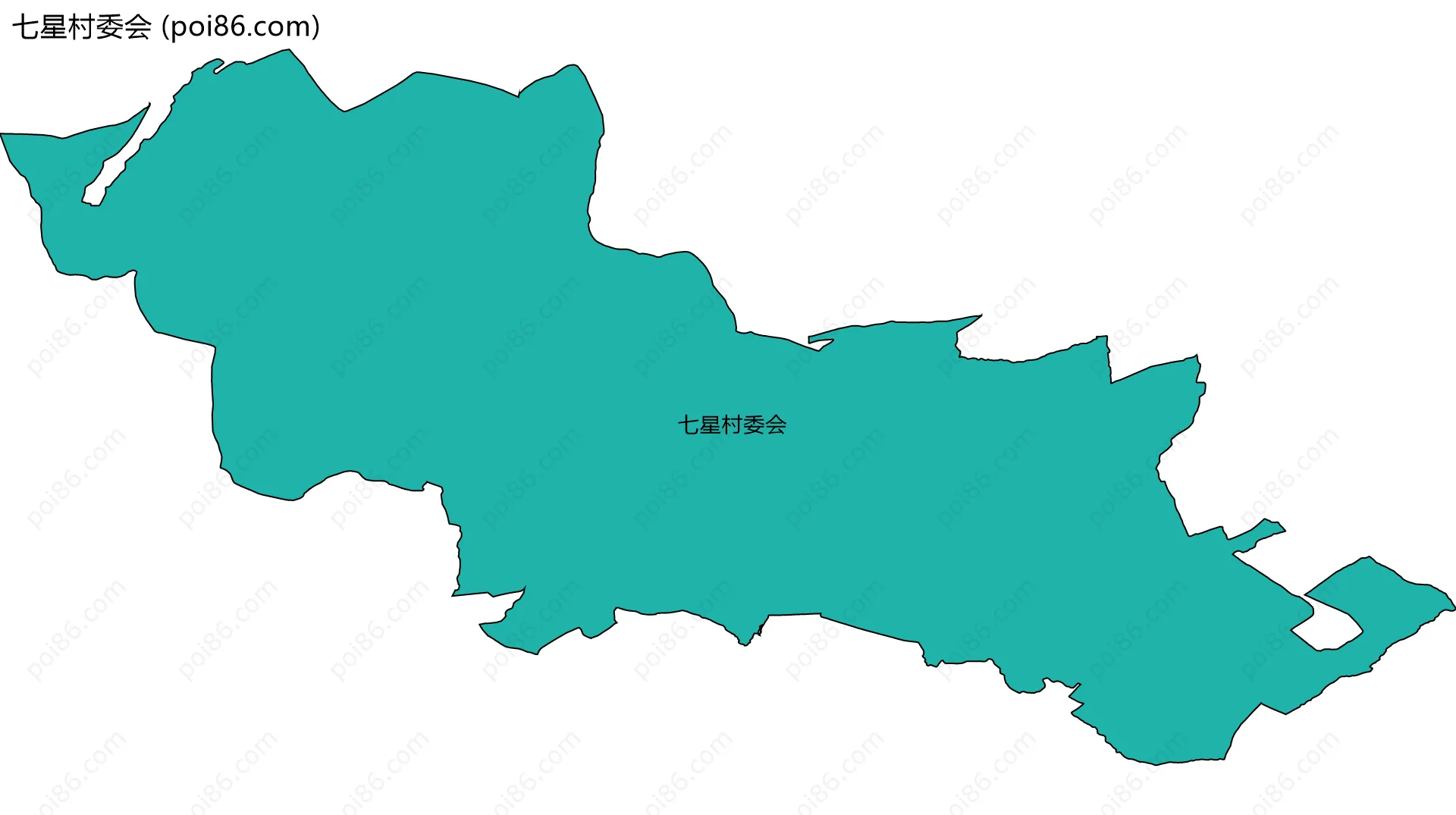 七星村委会边界地图