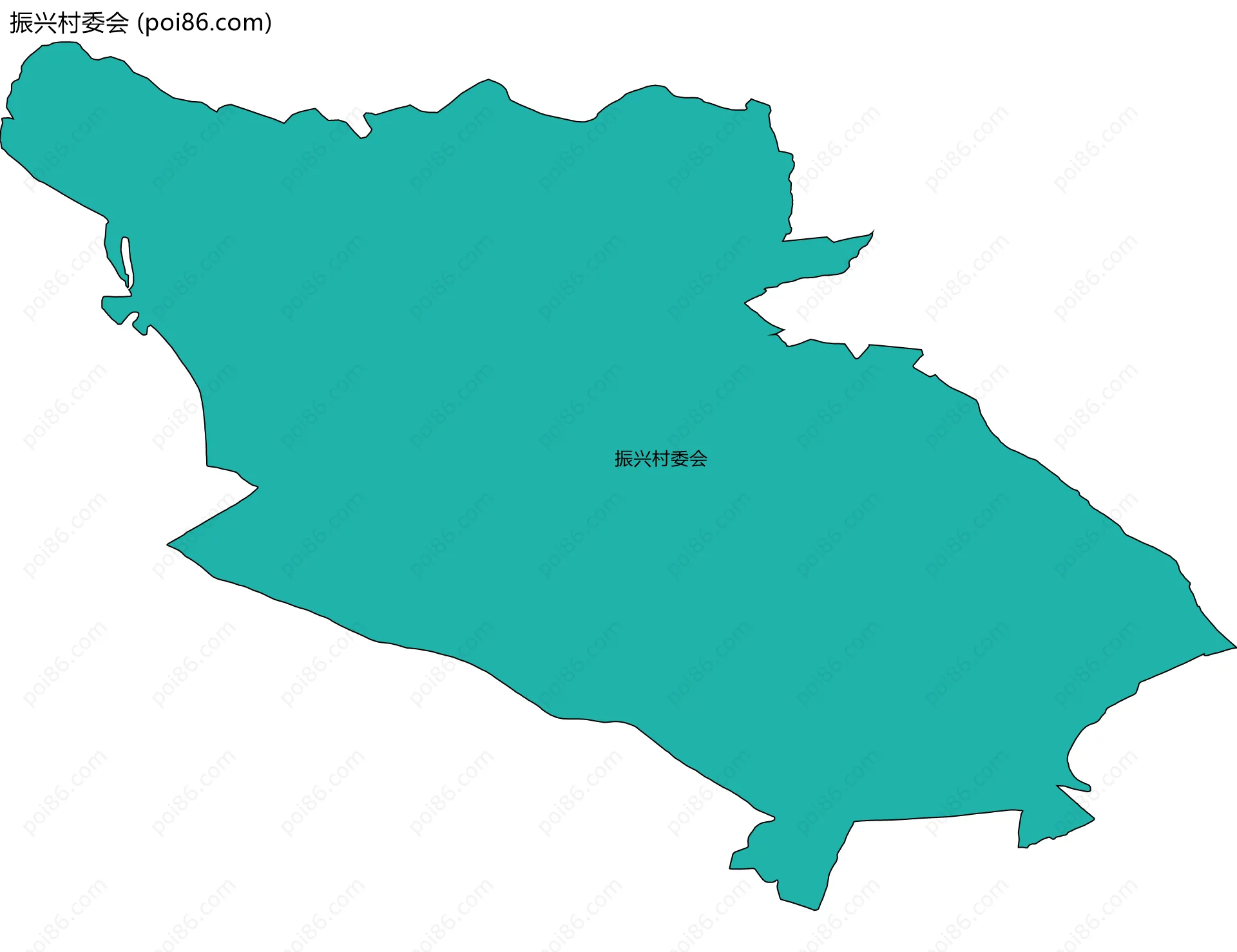 振兴村委会边界地图