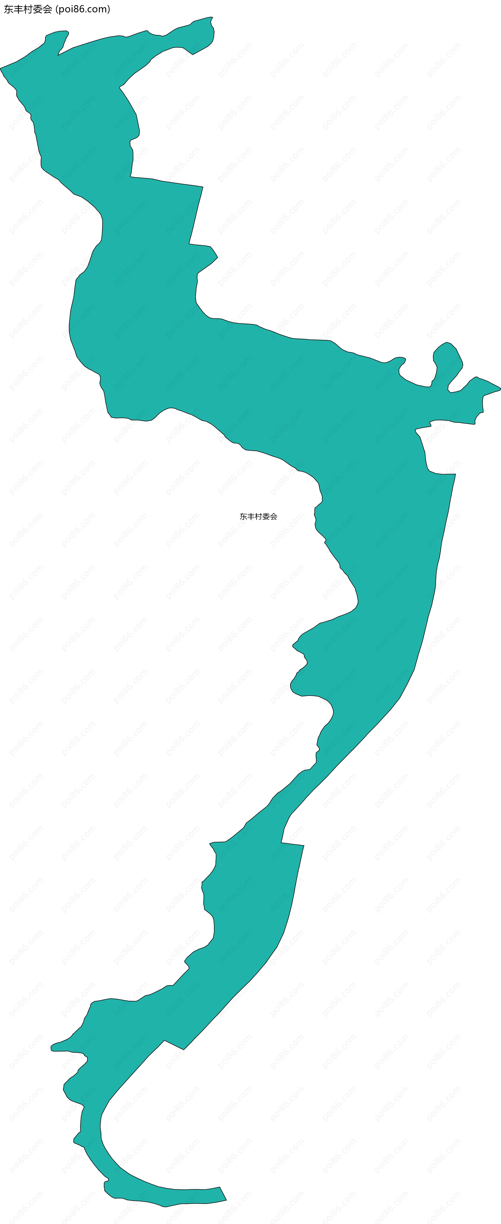 东丰村委会边界地图