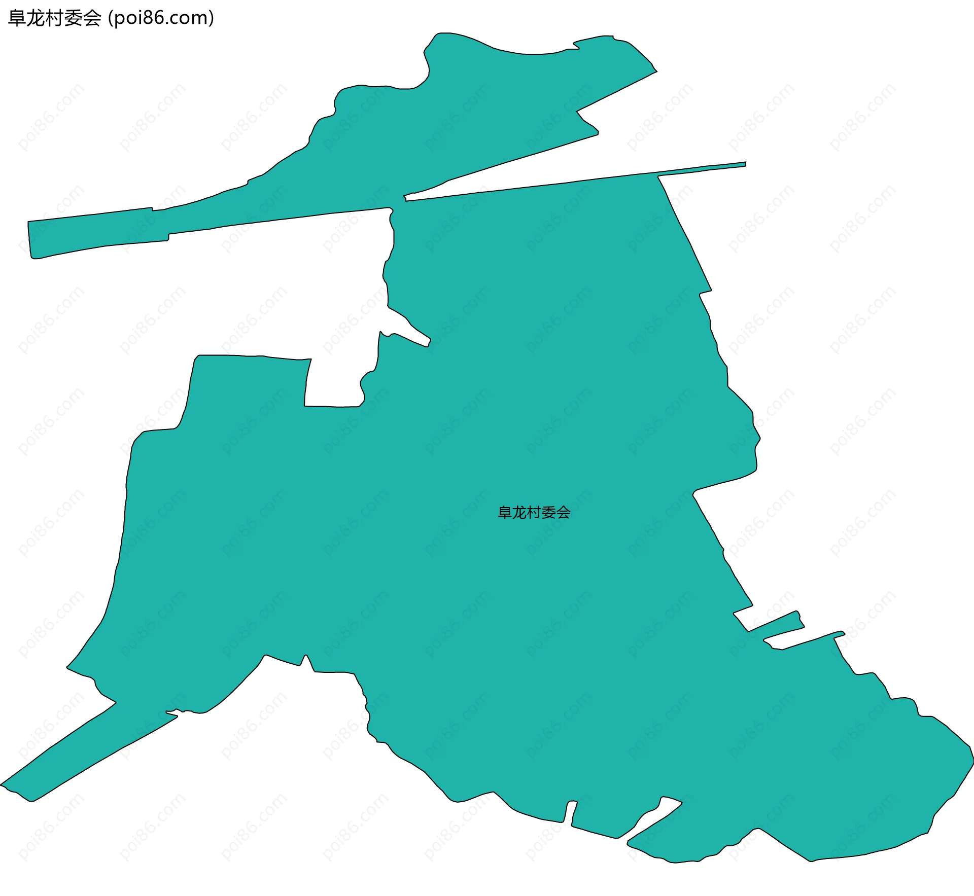 阜龙村委会边界地图