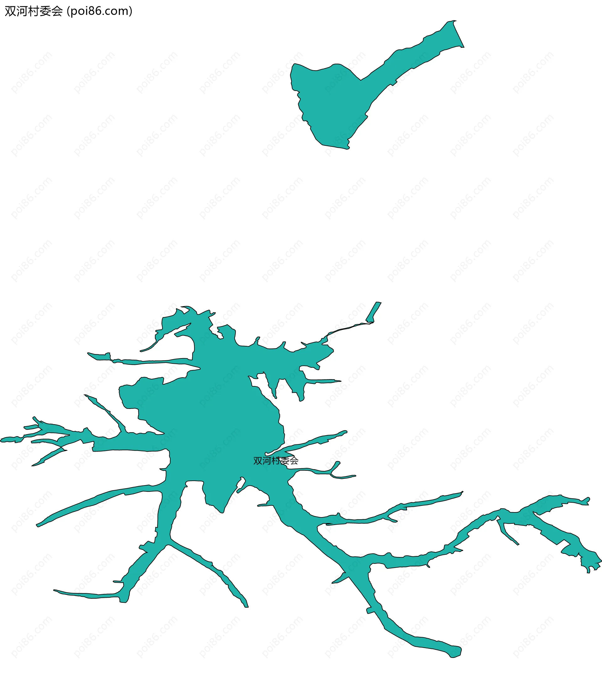双河村委会边界地图