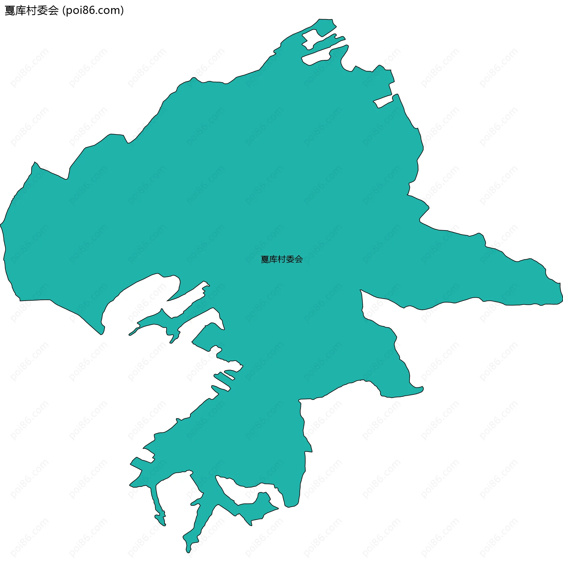 戛库村委会边界地图