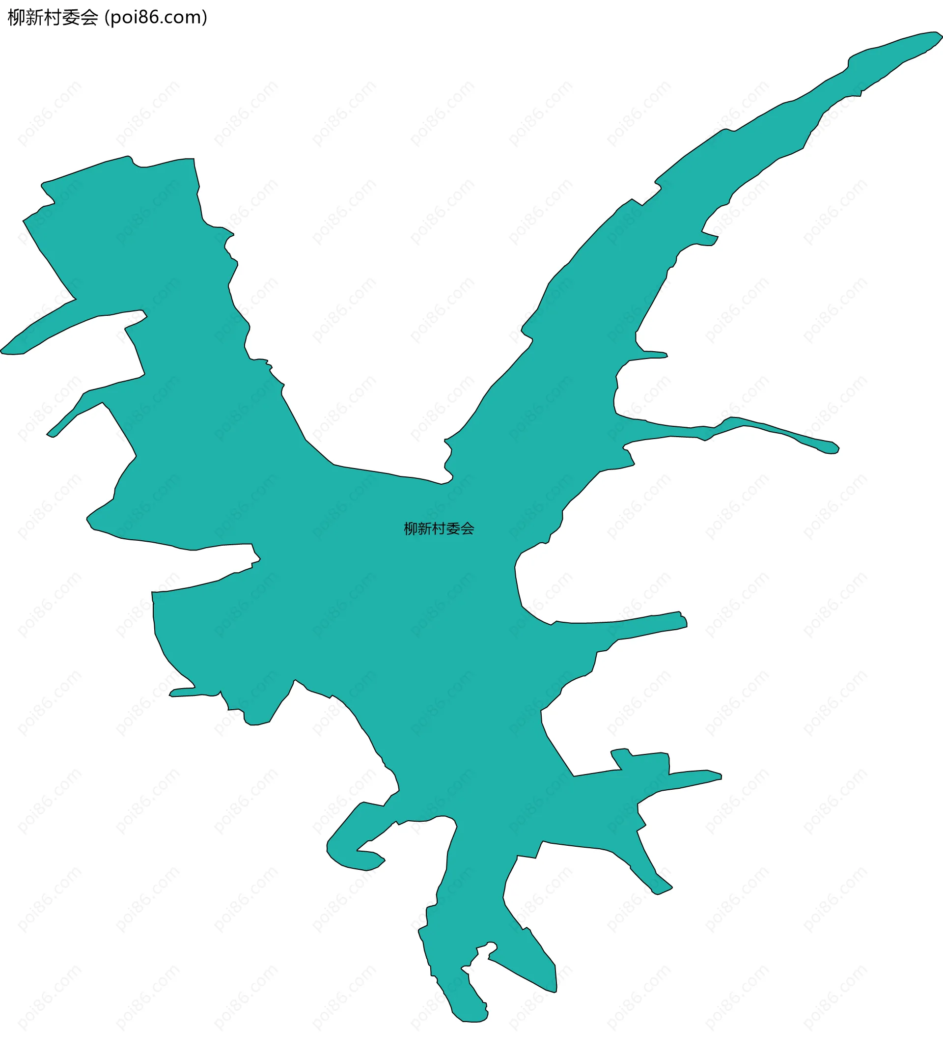 柳新村委会边界地图