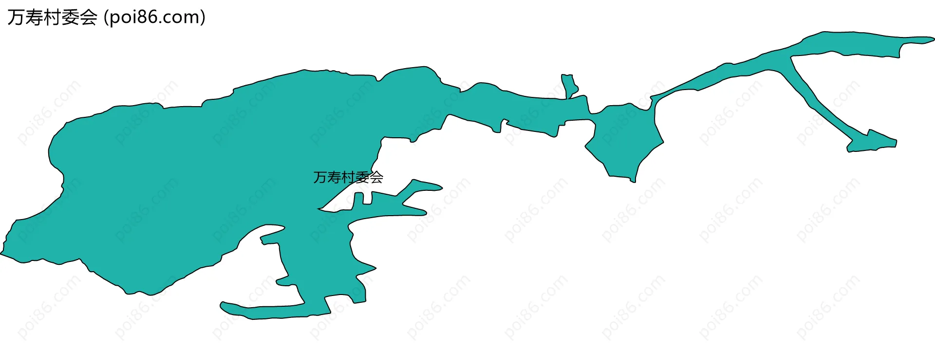 万寿村委会边界地图