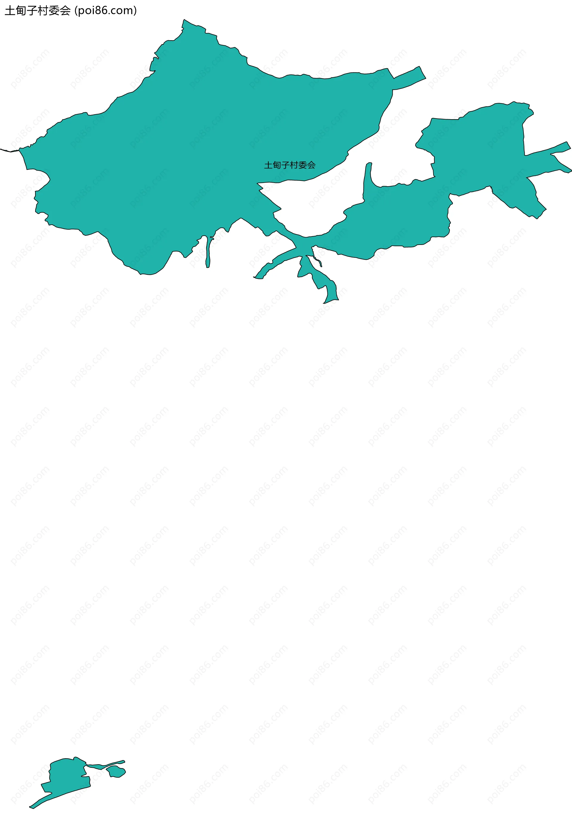 土甸子村委会边界地图