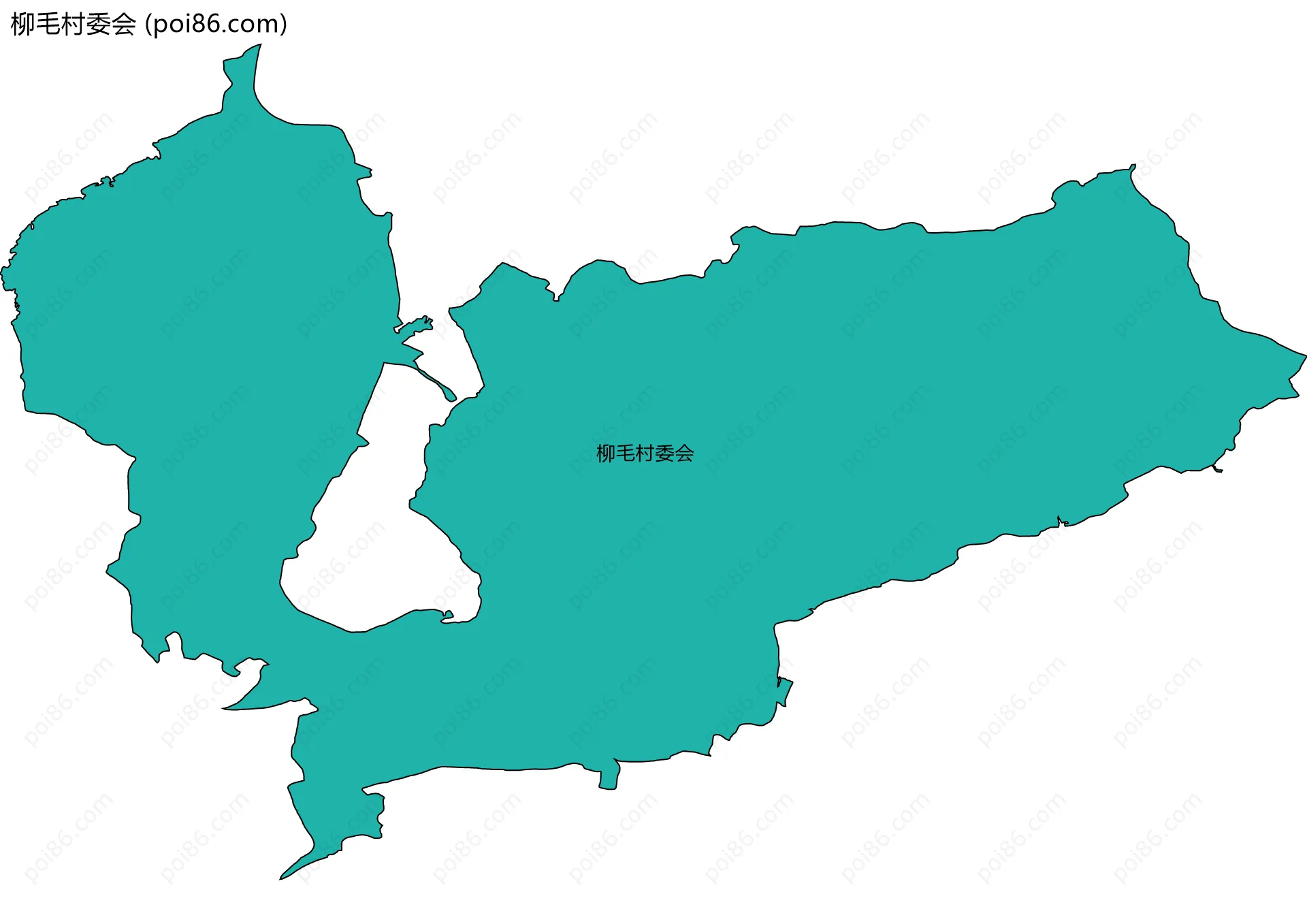 柳毛村委会边界地图