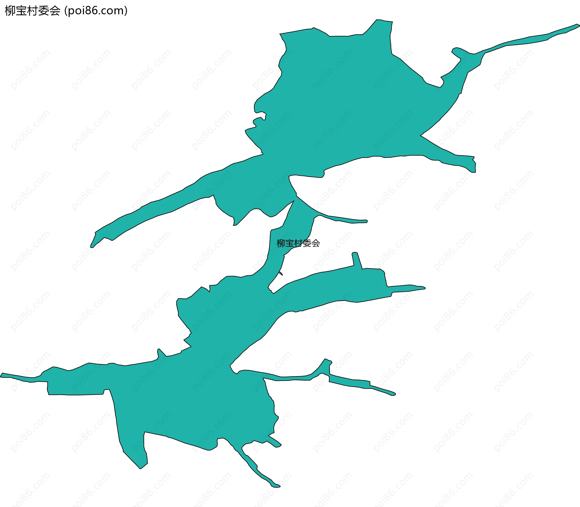 柳宝村委会边界地图