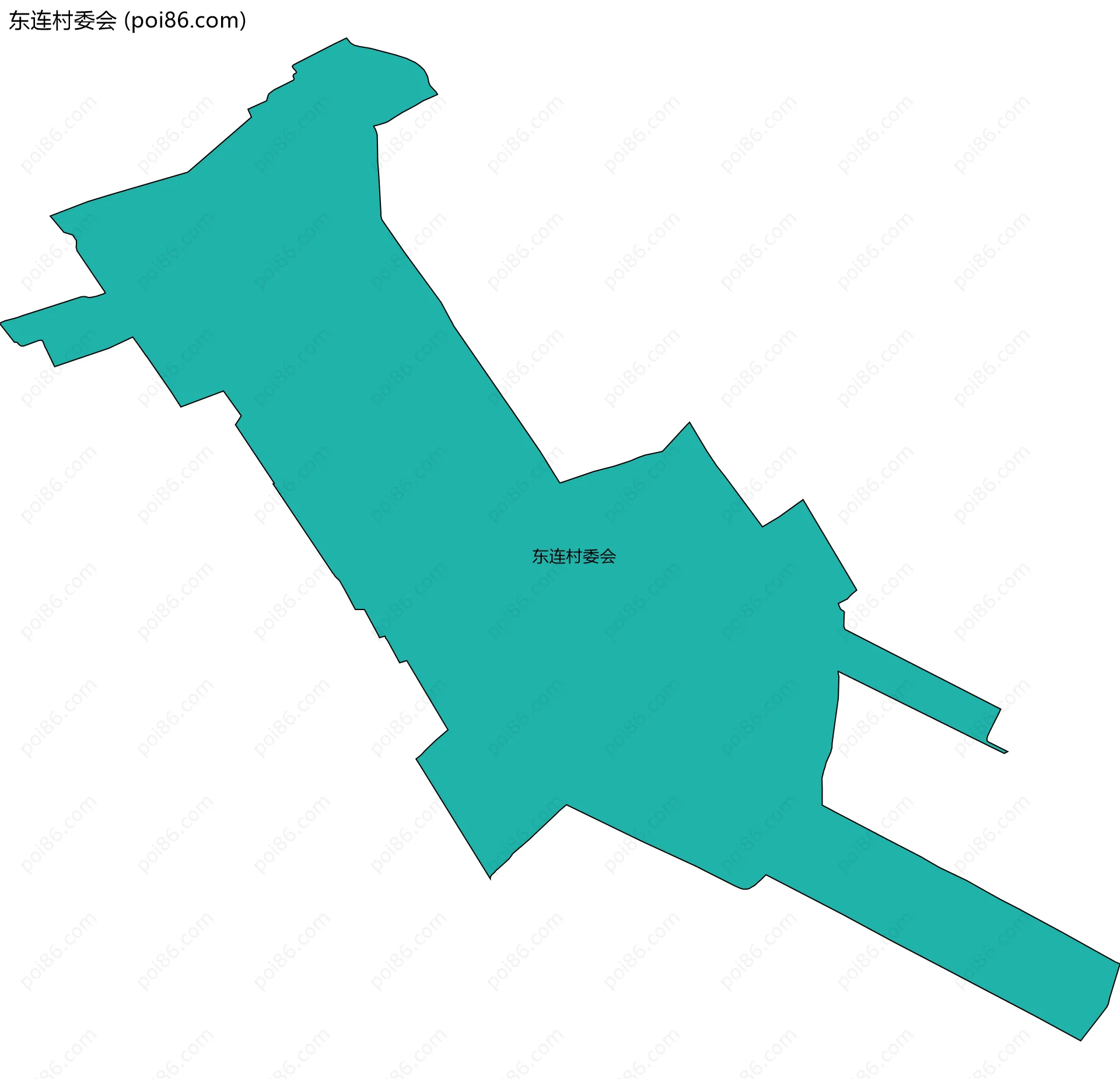 东连村委会边界地图