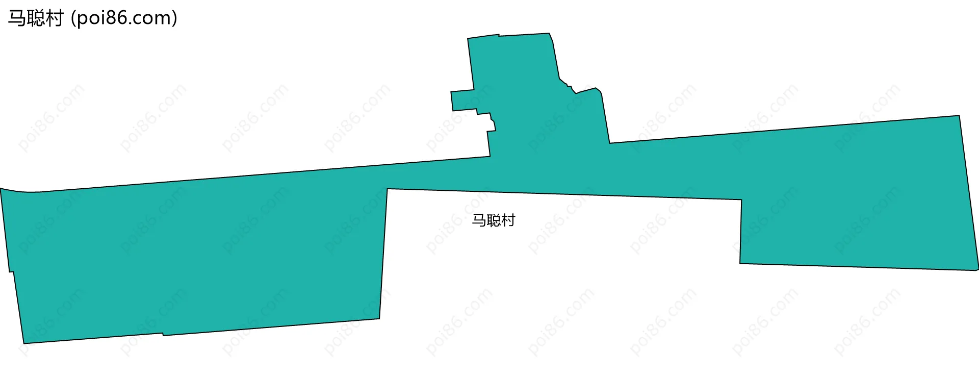 马聪村边界地图