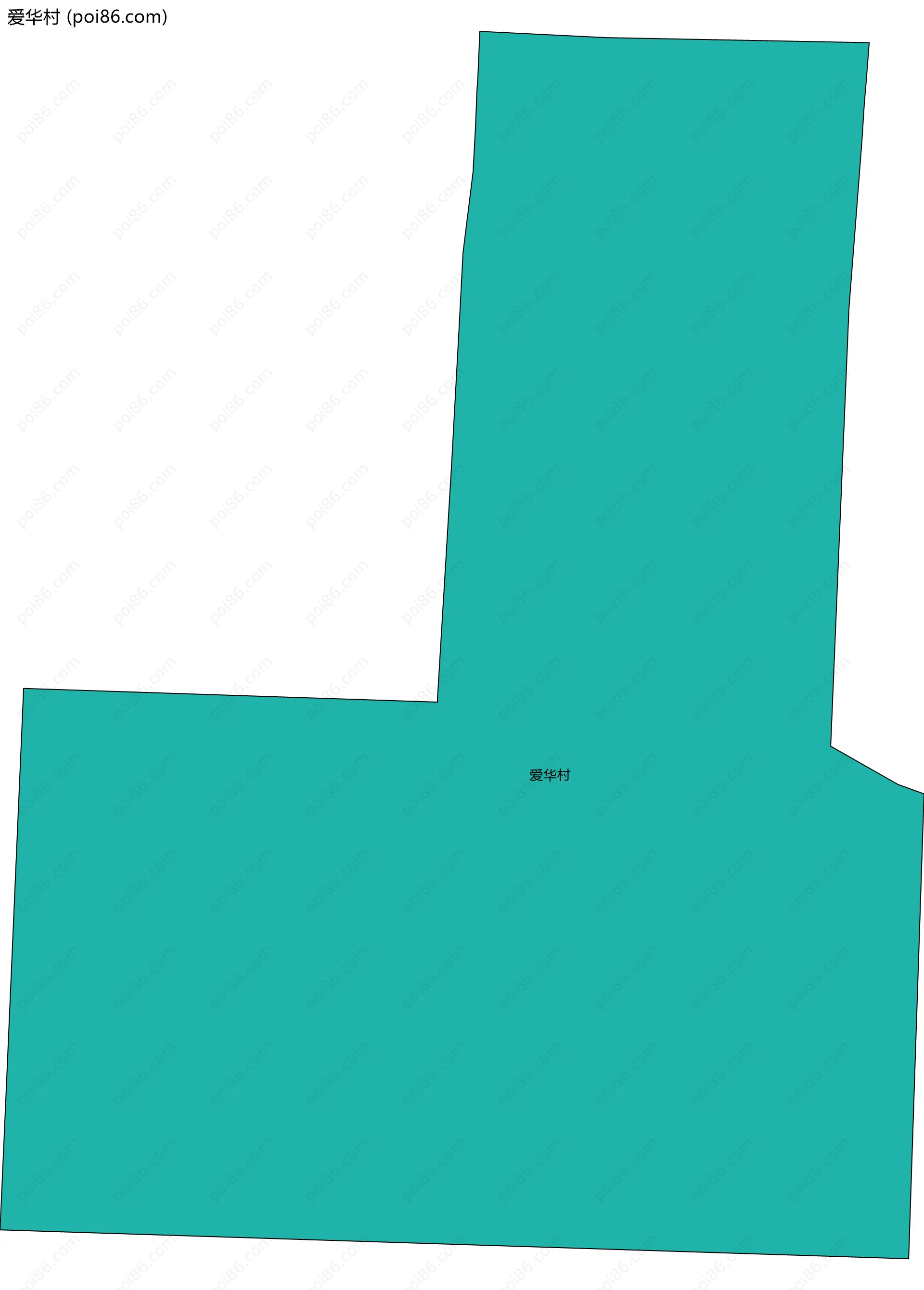 爱华村边界地图