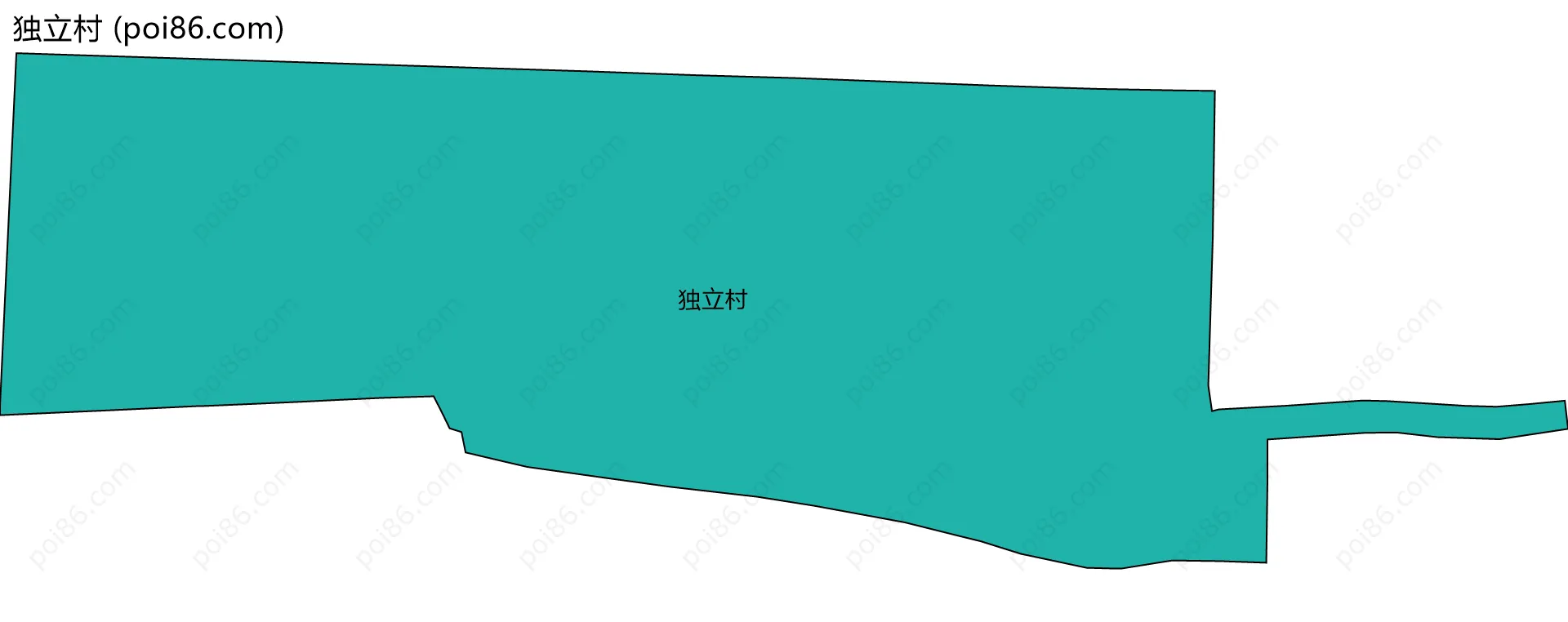独立村边界地图