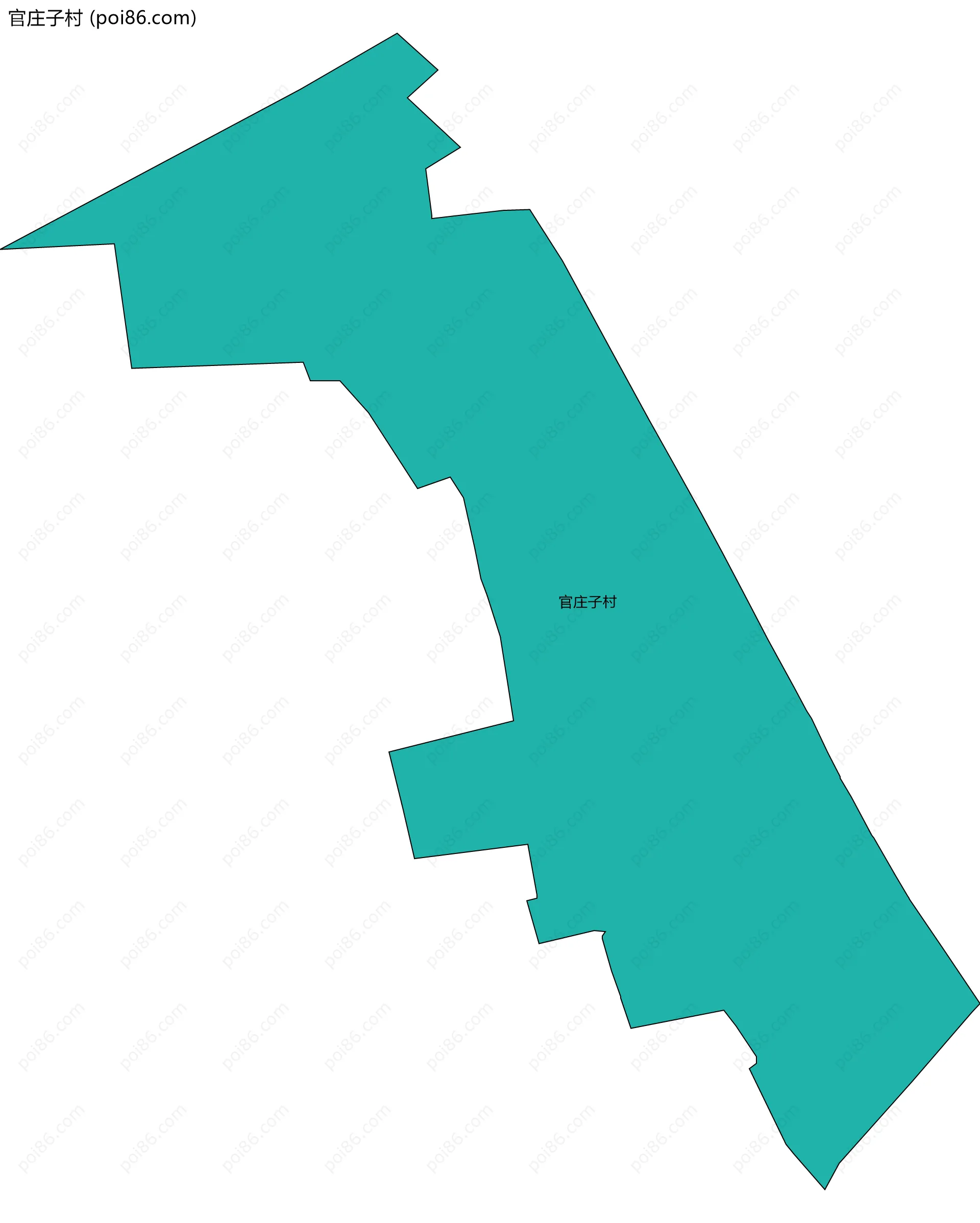 官庄子村边界地图