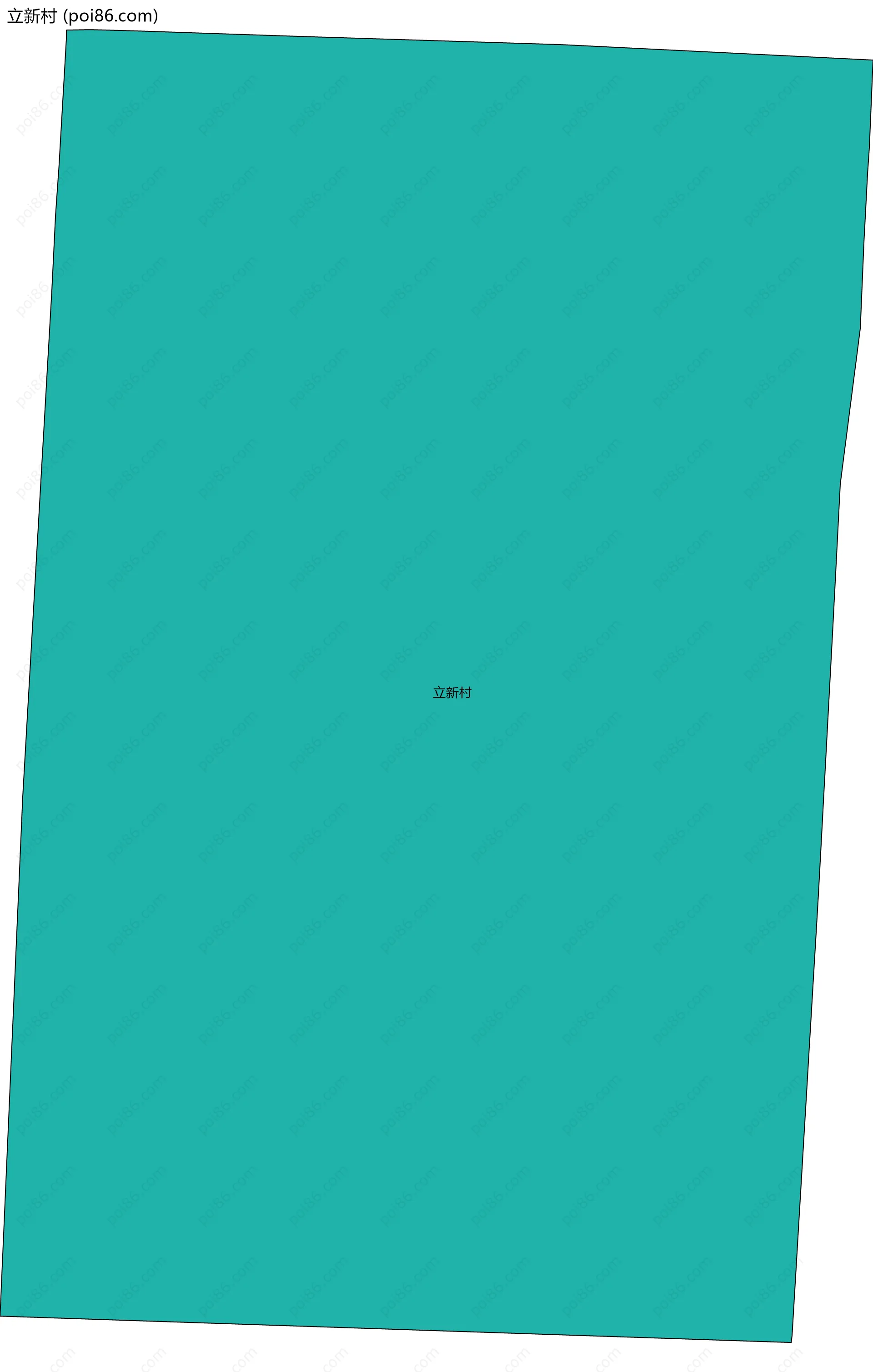 立新村边界地图