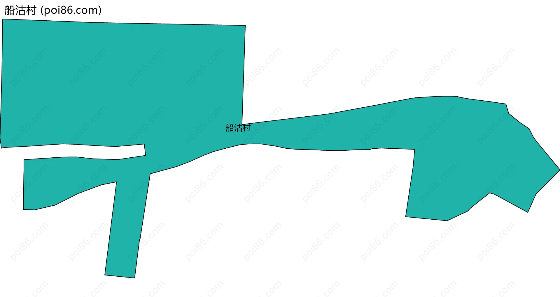 船沽村边界地图