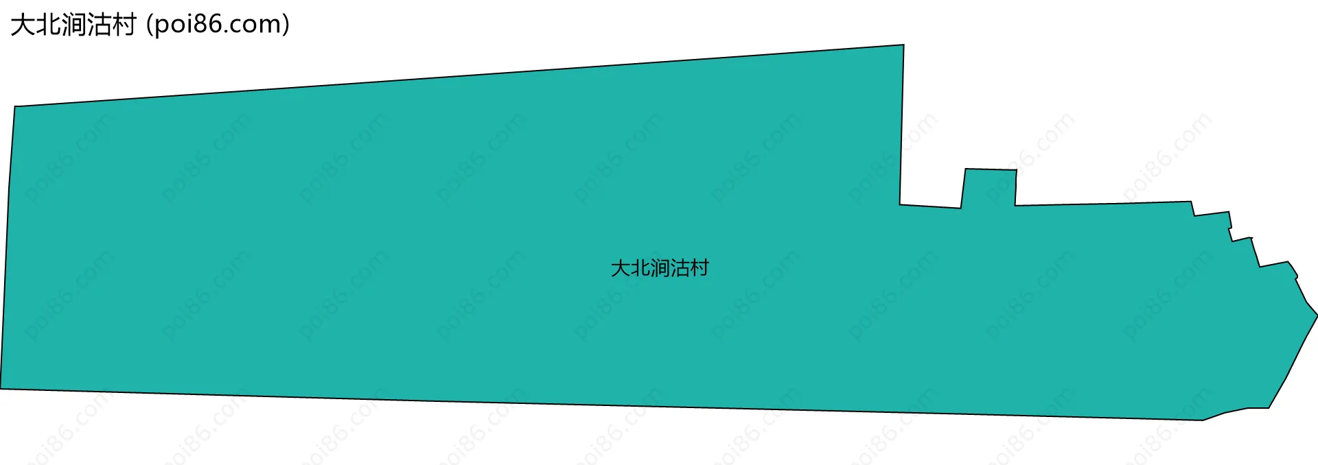 大北涧沽村边界地图