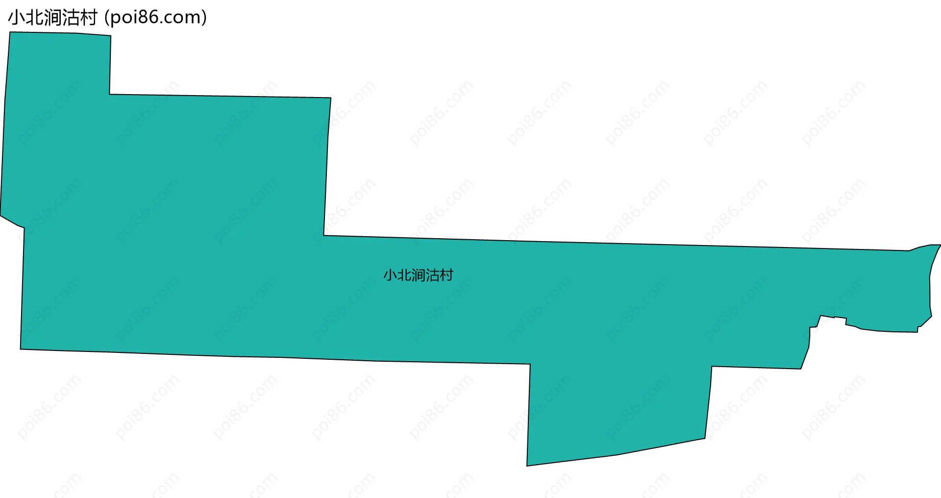 小北涧沽村边界地图